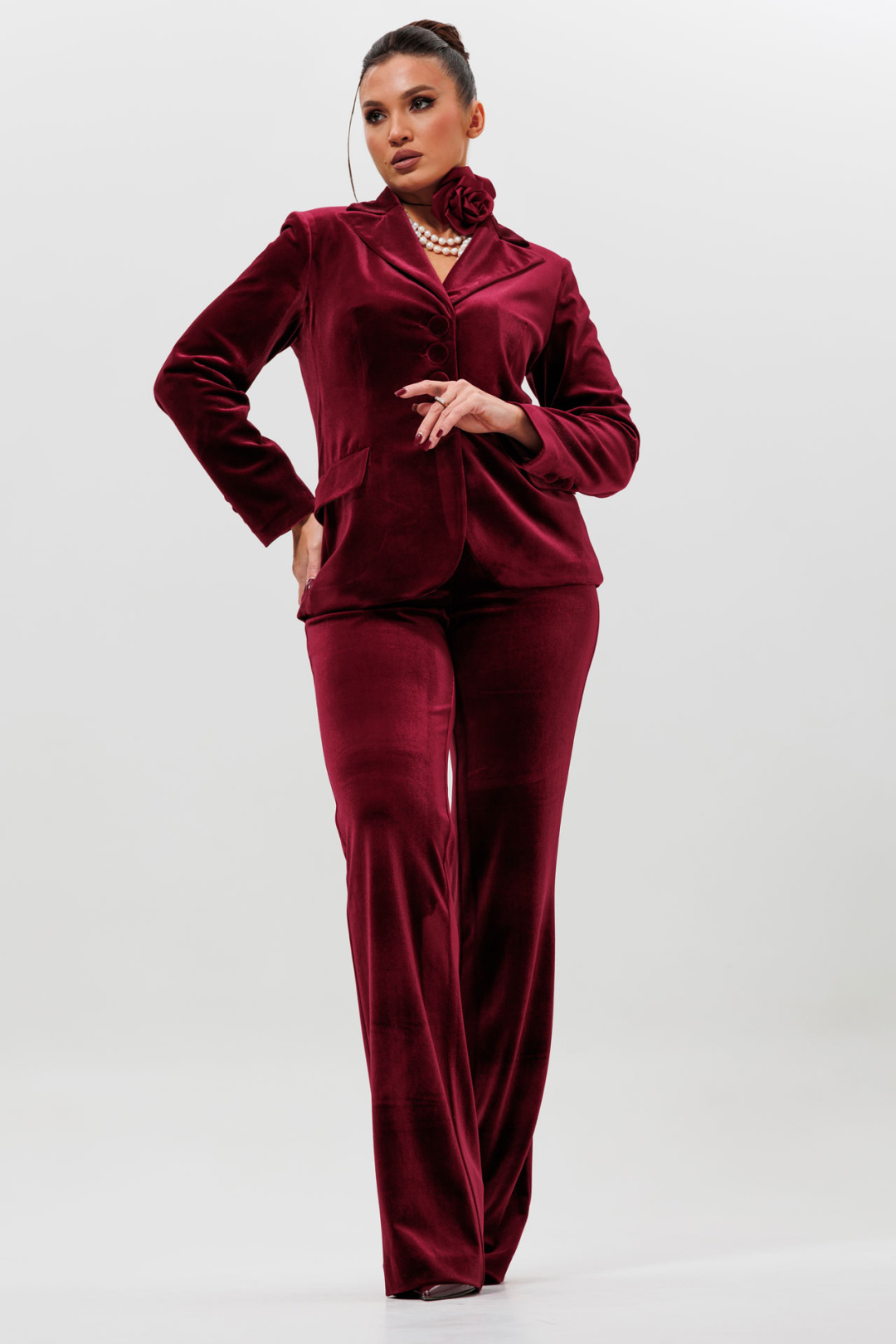 Костюм MisLana 1169-1 бордо - фото 1