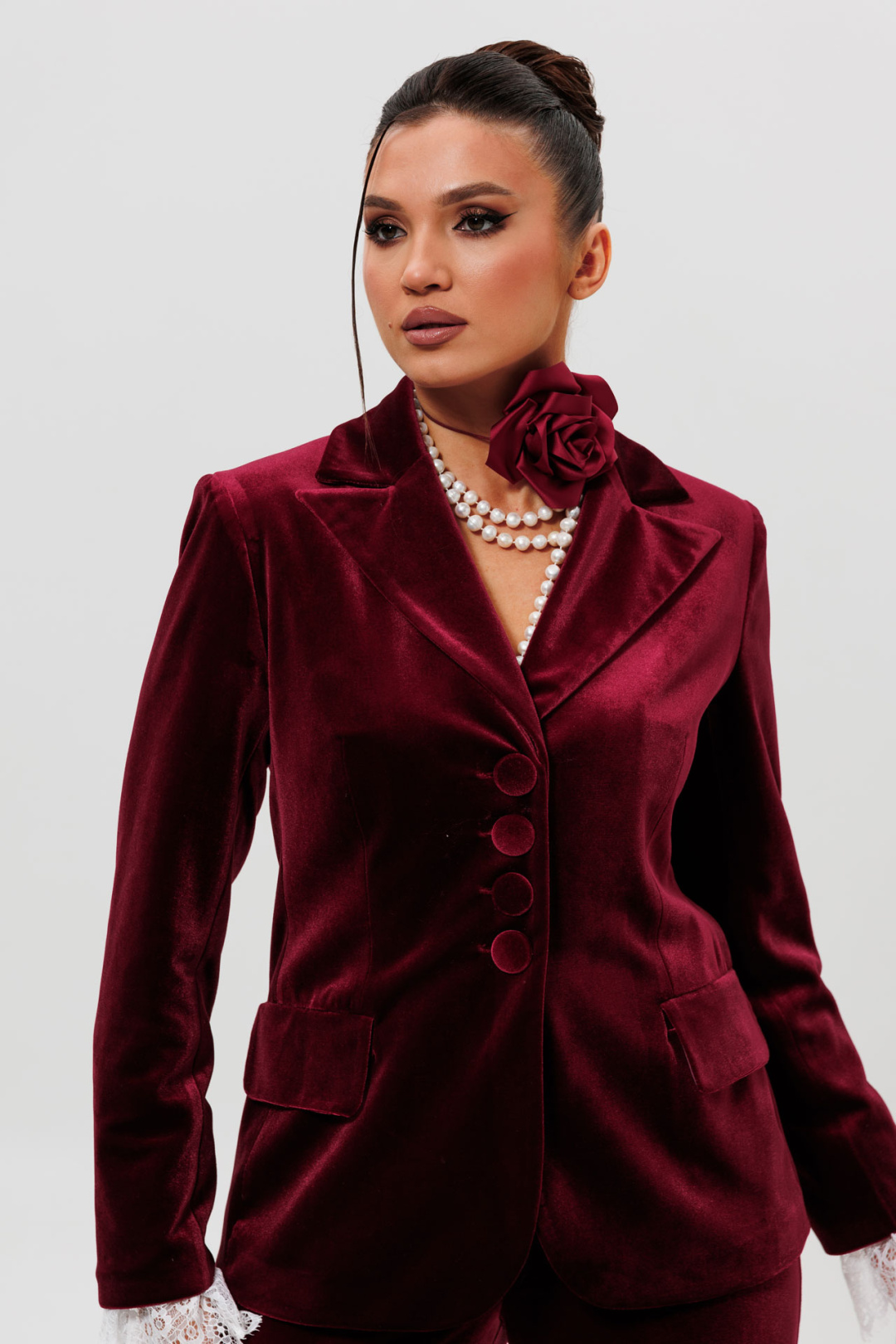 Костюм MisLana 1169-1 бордо - фото 4
