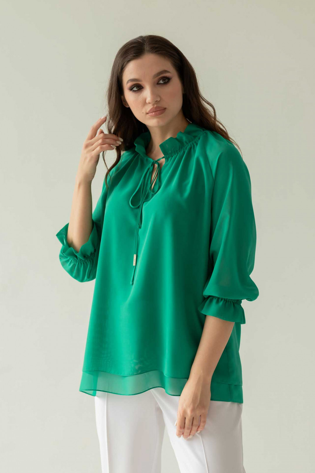 Блузка MisLana 791 зеленый