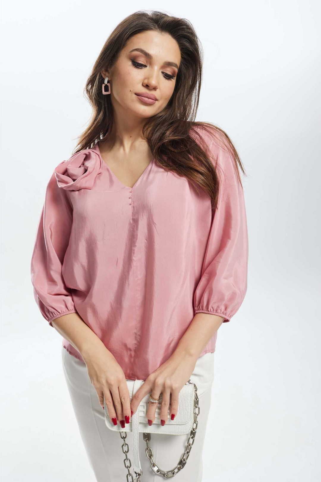 Блузка MisLana С909 розовый