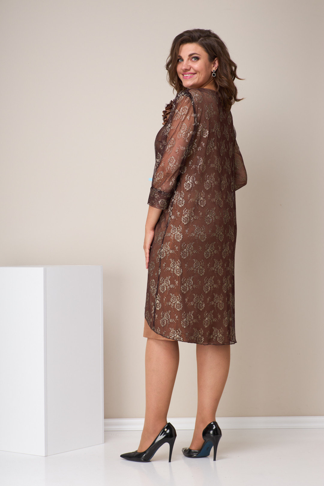 Платье Мода-Версаль 1506 коричневый