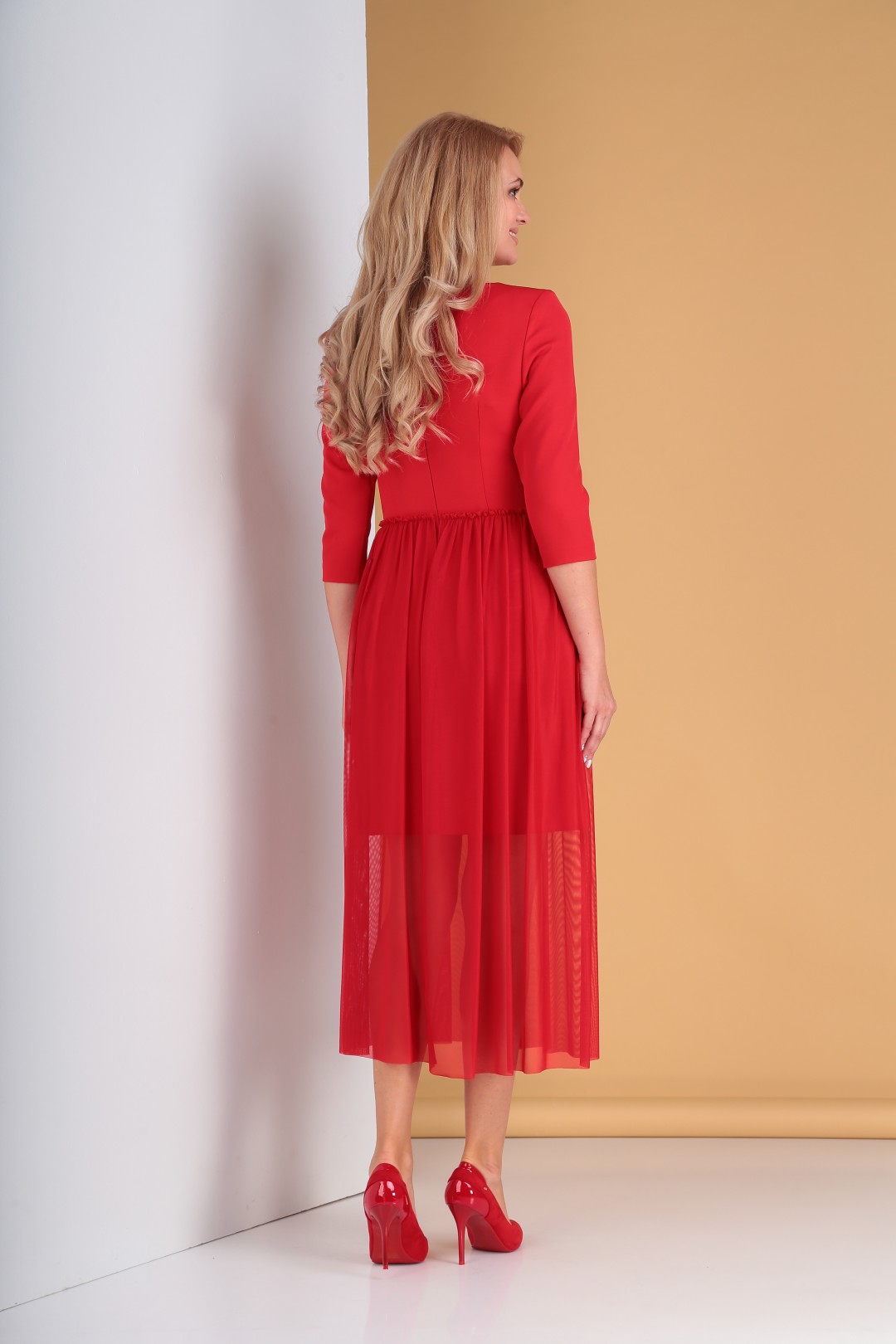 Платье Мода-Версаль 1837 красный