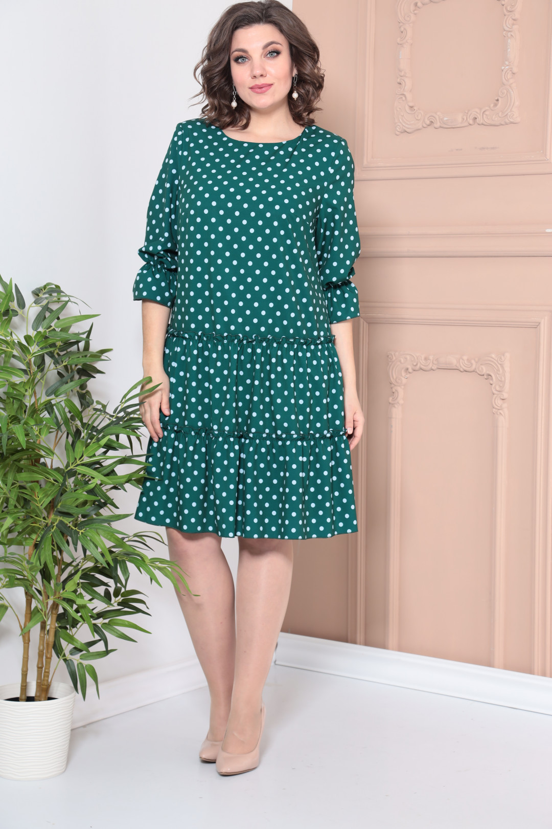 Платье Мода-Версаль 2328 зеленый