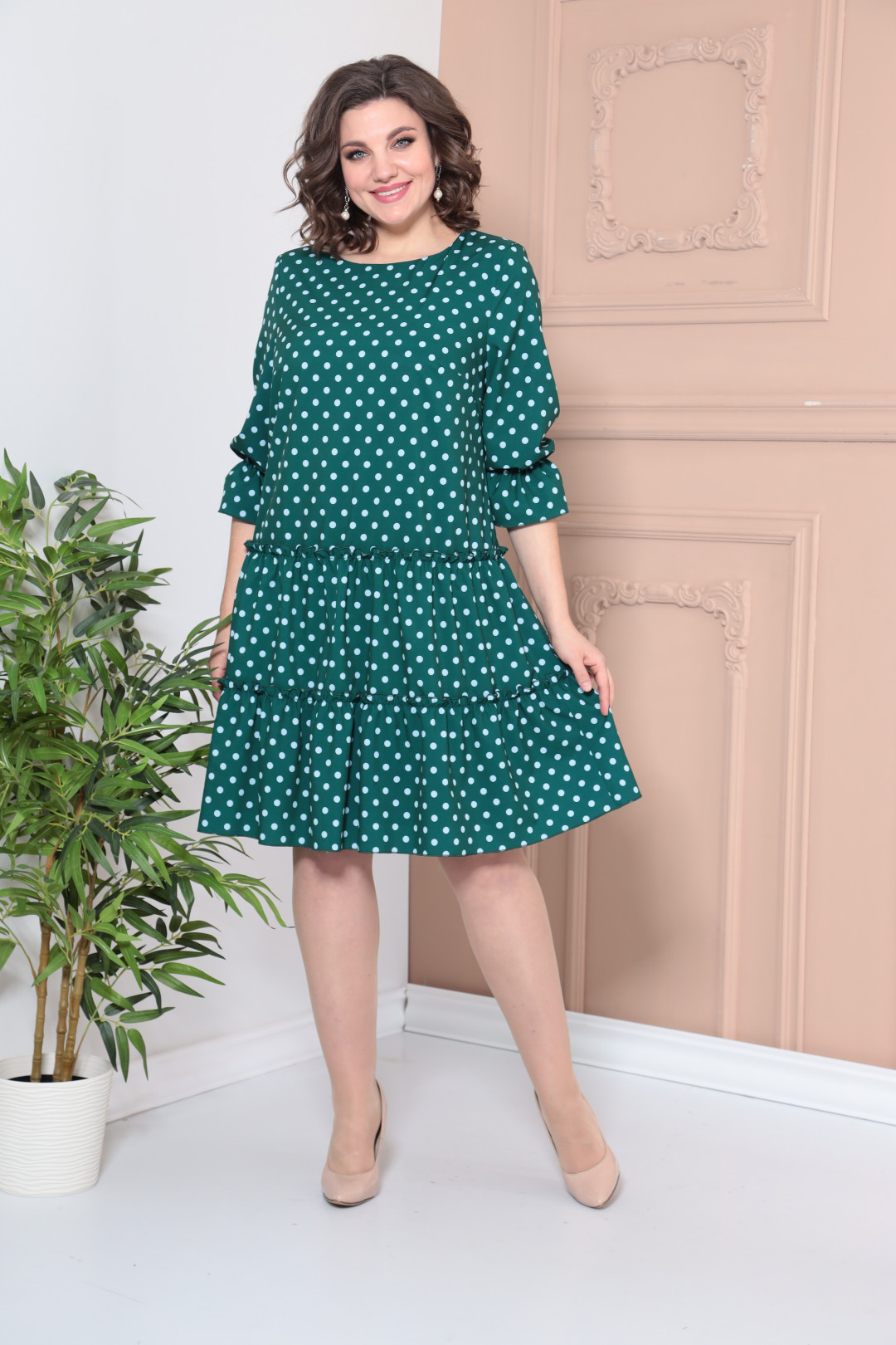 Платье Мода-Версаль 2328 зеленый