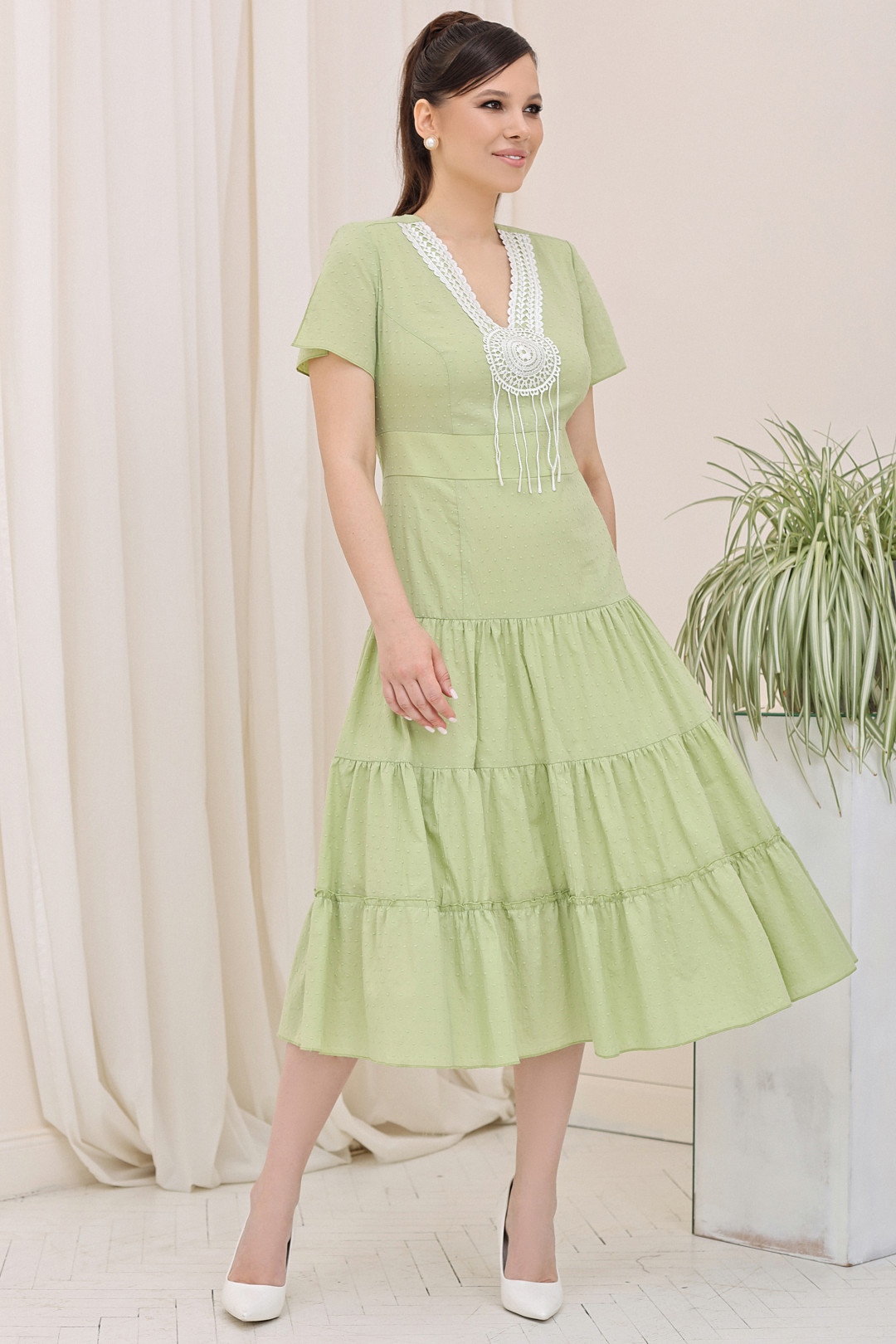 Платье Мода-Юрс 1873 зеленый