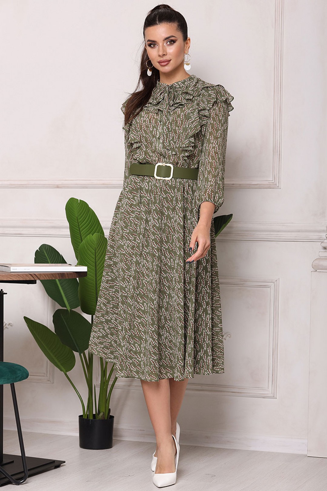 Платье Мода-Юрс 2554 зелёный