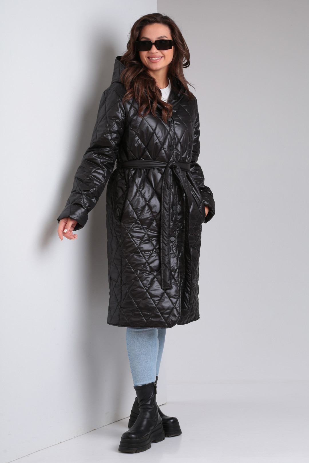 Пальто MODEMA 1052-2 черный