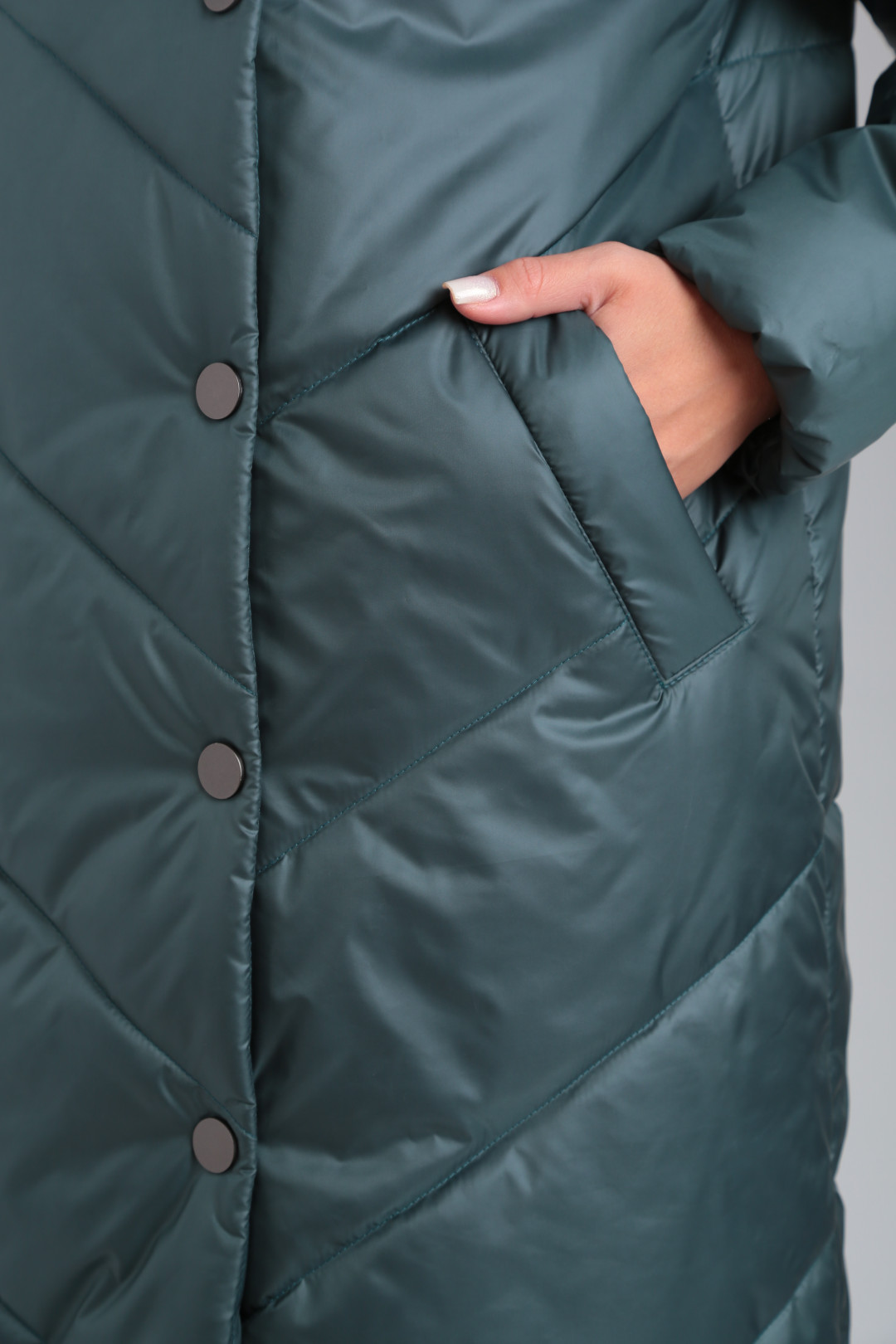 Пальто MODEMA 2011-1 зеленый