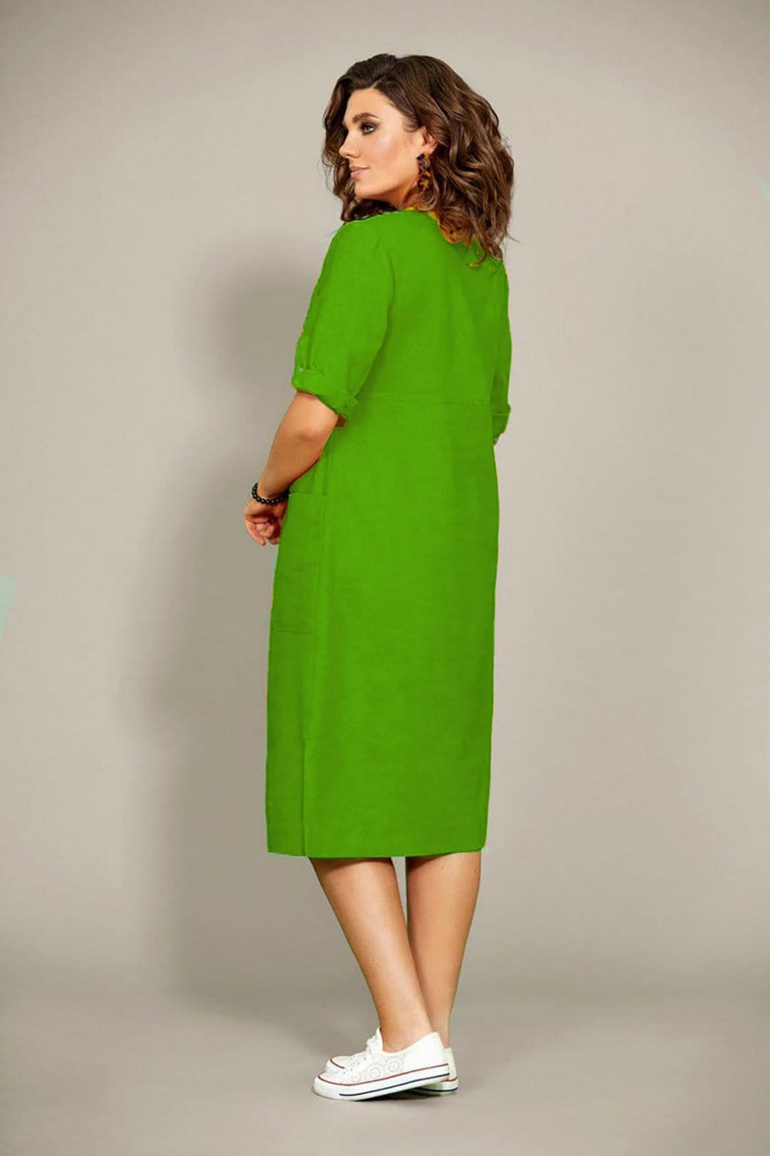 Платье Мублиз 435 зеленый