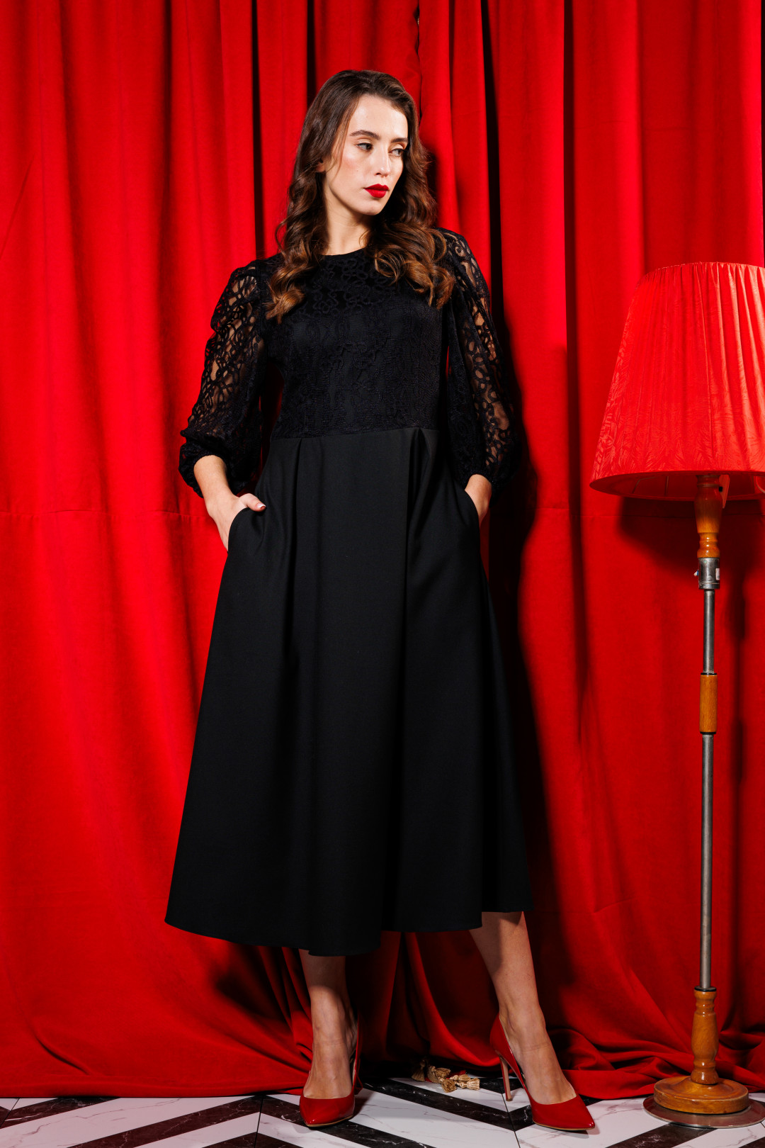 Платье NikVa н416-3 черный