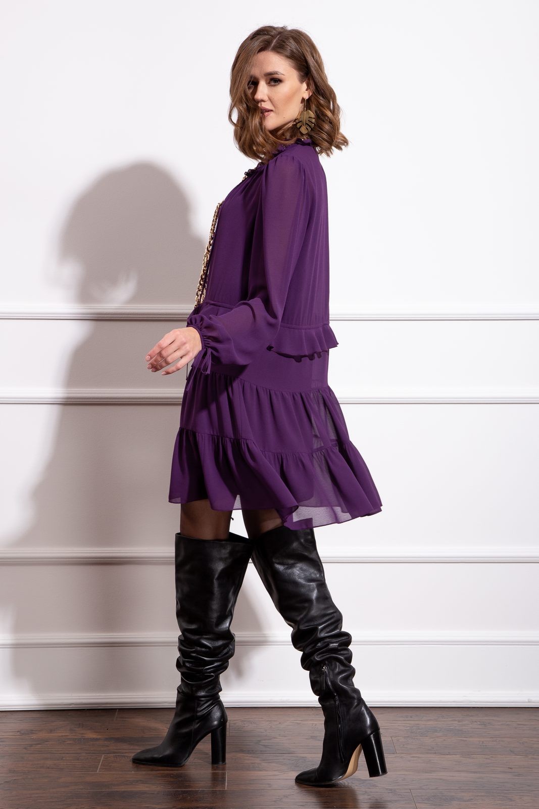 Платье Nova Line 50172 фиолетовый