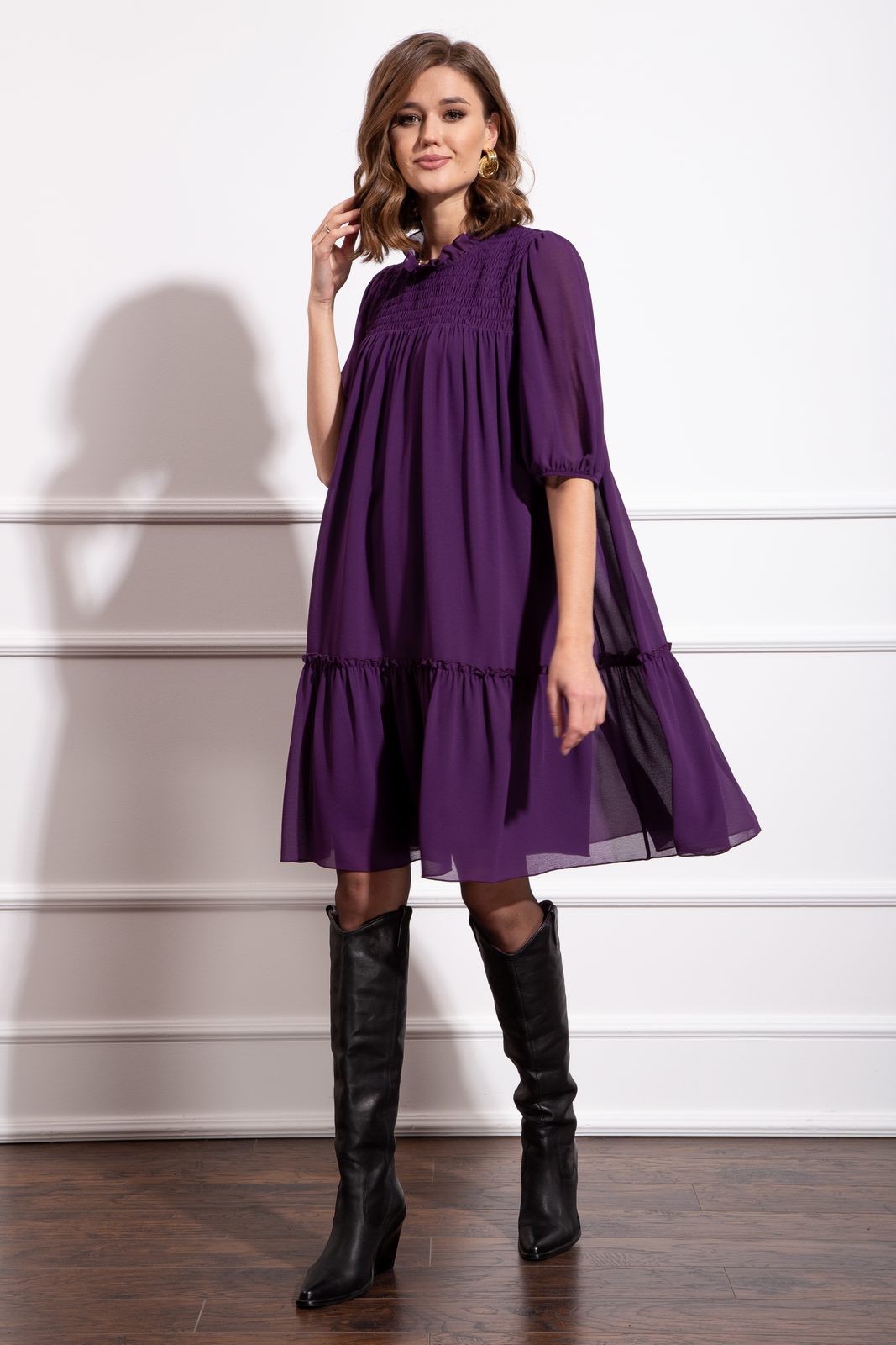 Платье Nova Line 50182 фиолетовый