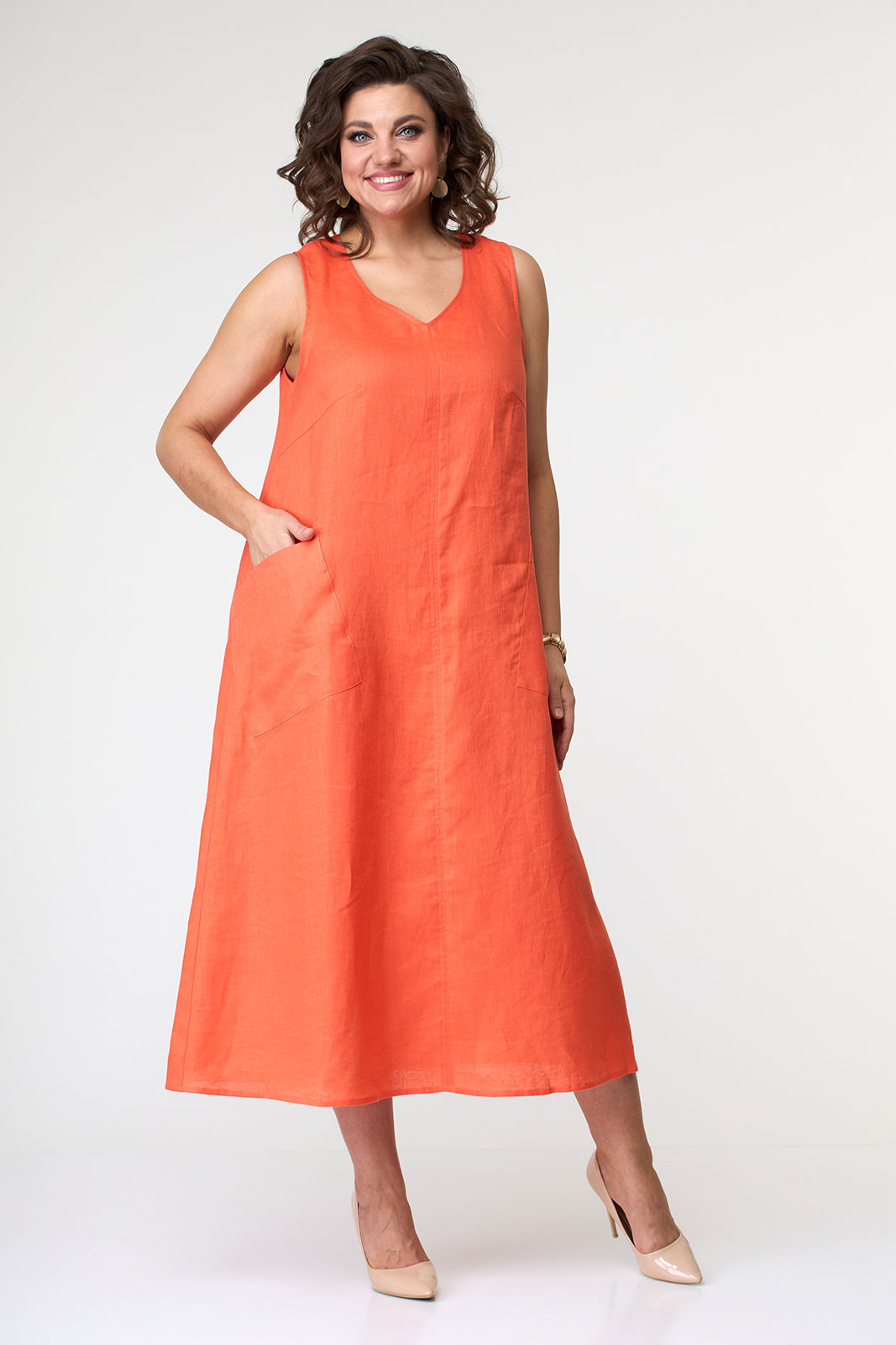 Платье OLLSY 1633 оранжевый