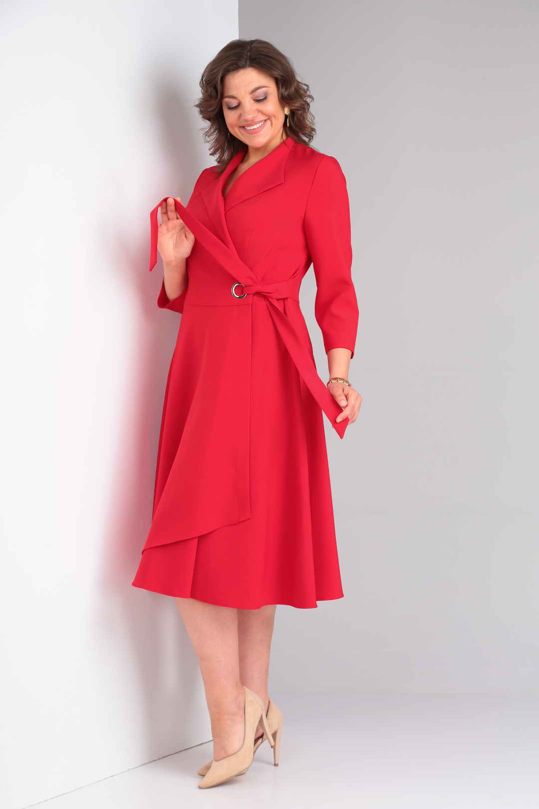 Платье Pocherk 1-015 красный