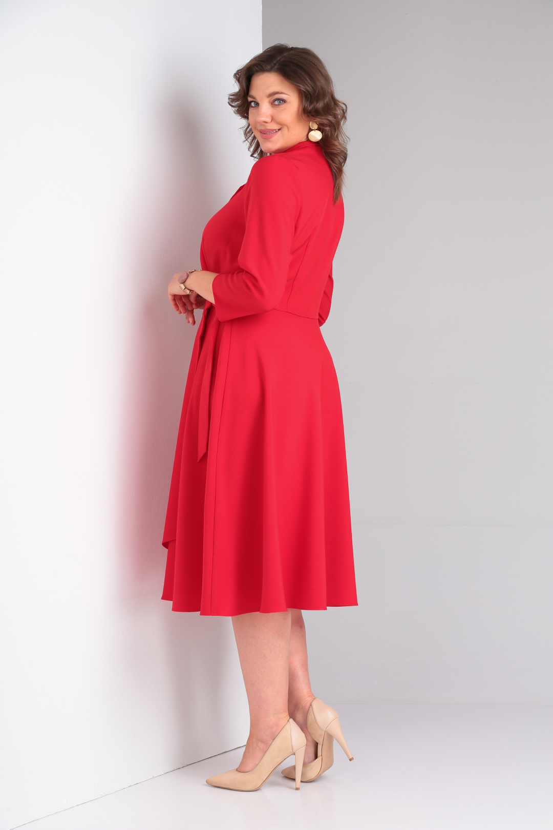Платье Pocherk 1-015 красный
