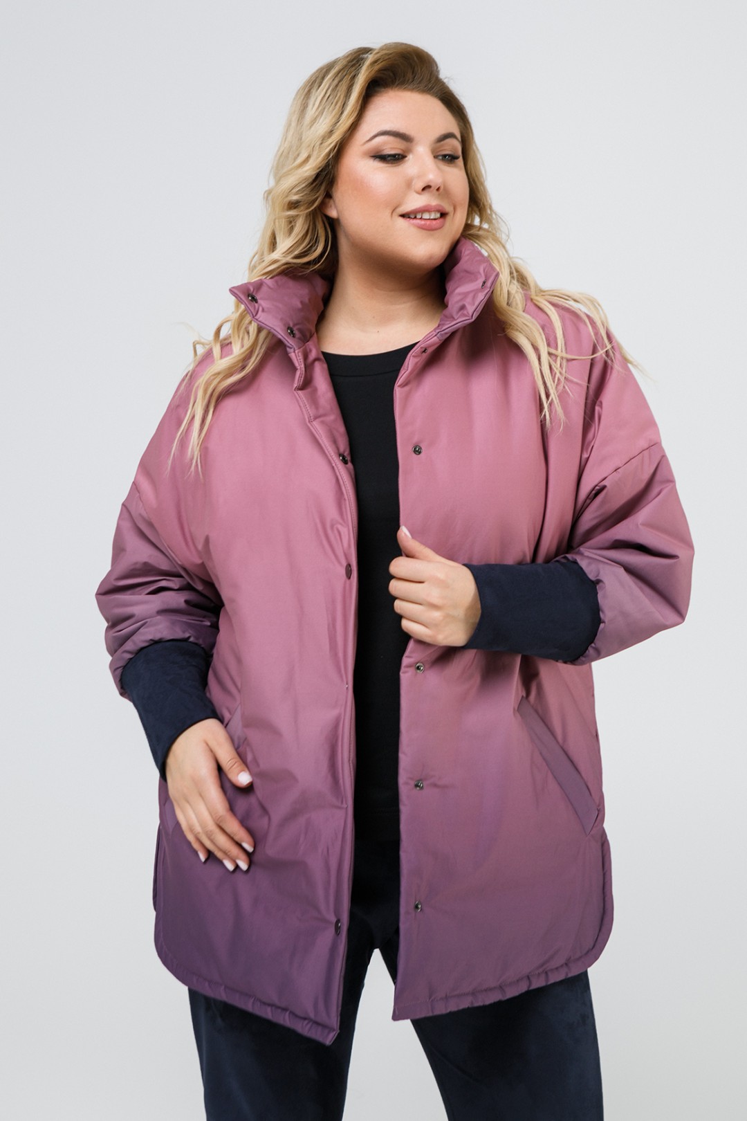 Куртка Pretty 2093 лиловый-розовый