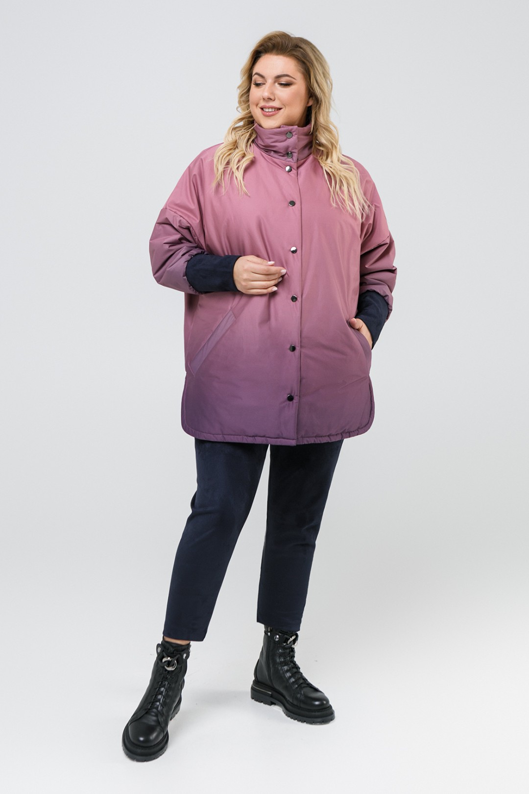 Куртка Pretty 2093 лиловый-розовый