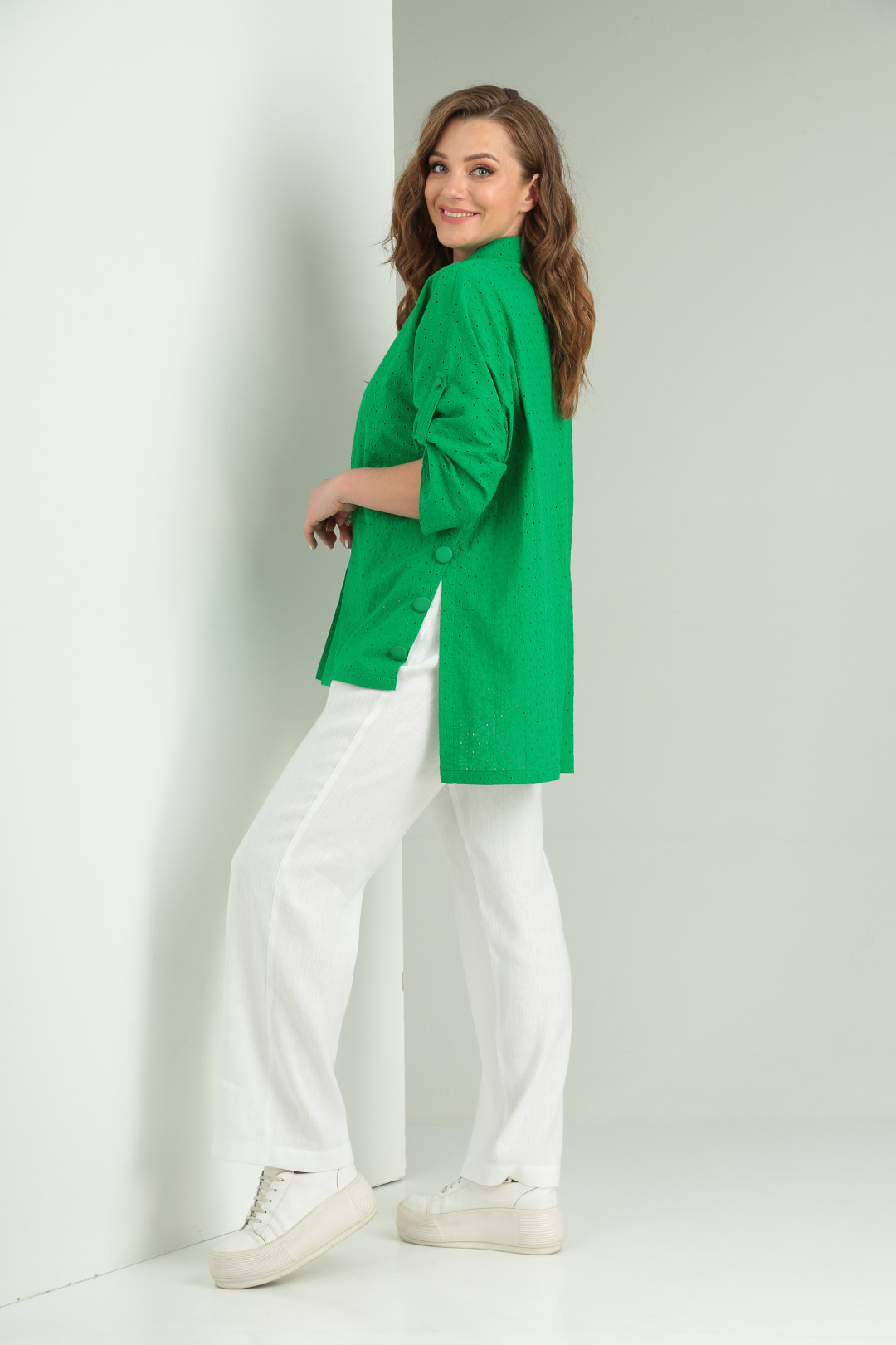 Блузка RISHELIE 899-1 зеленый