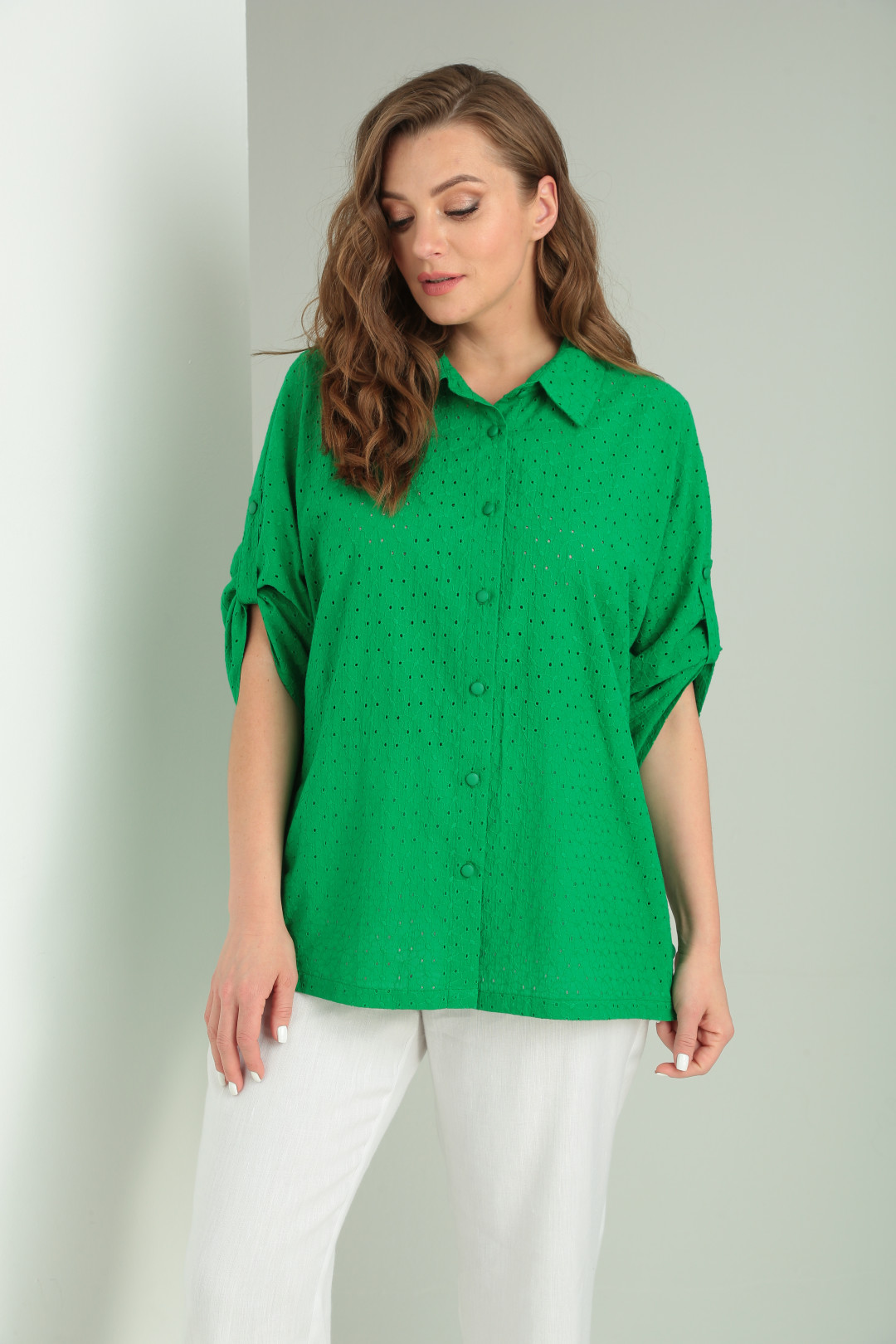 Блузка RISHELIE 899-1 зеленый