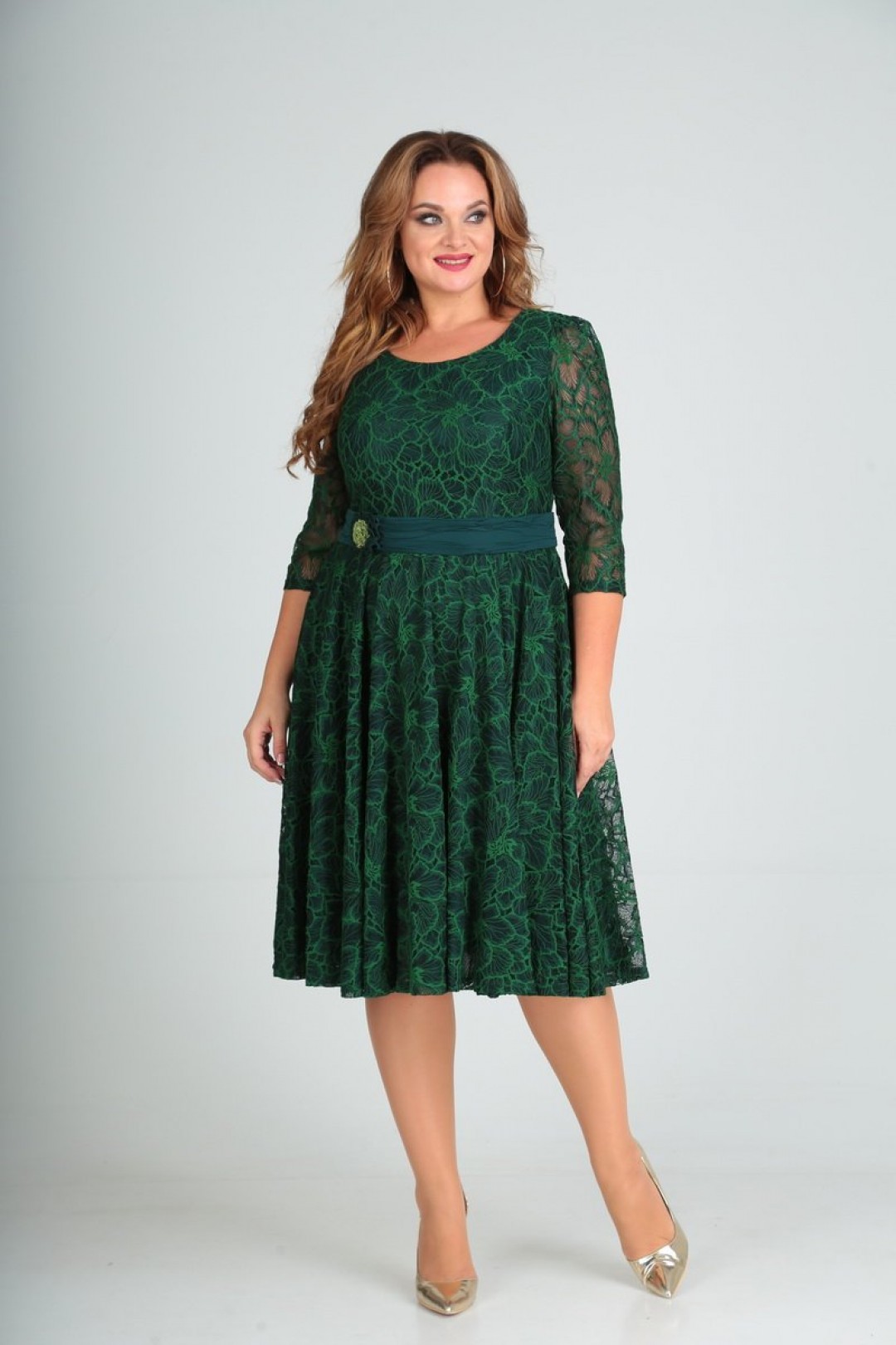 Платье Roksalina 1105-2 зеленый