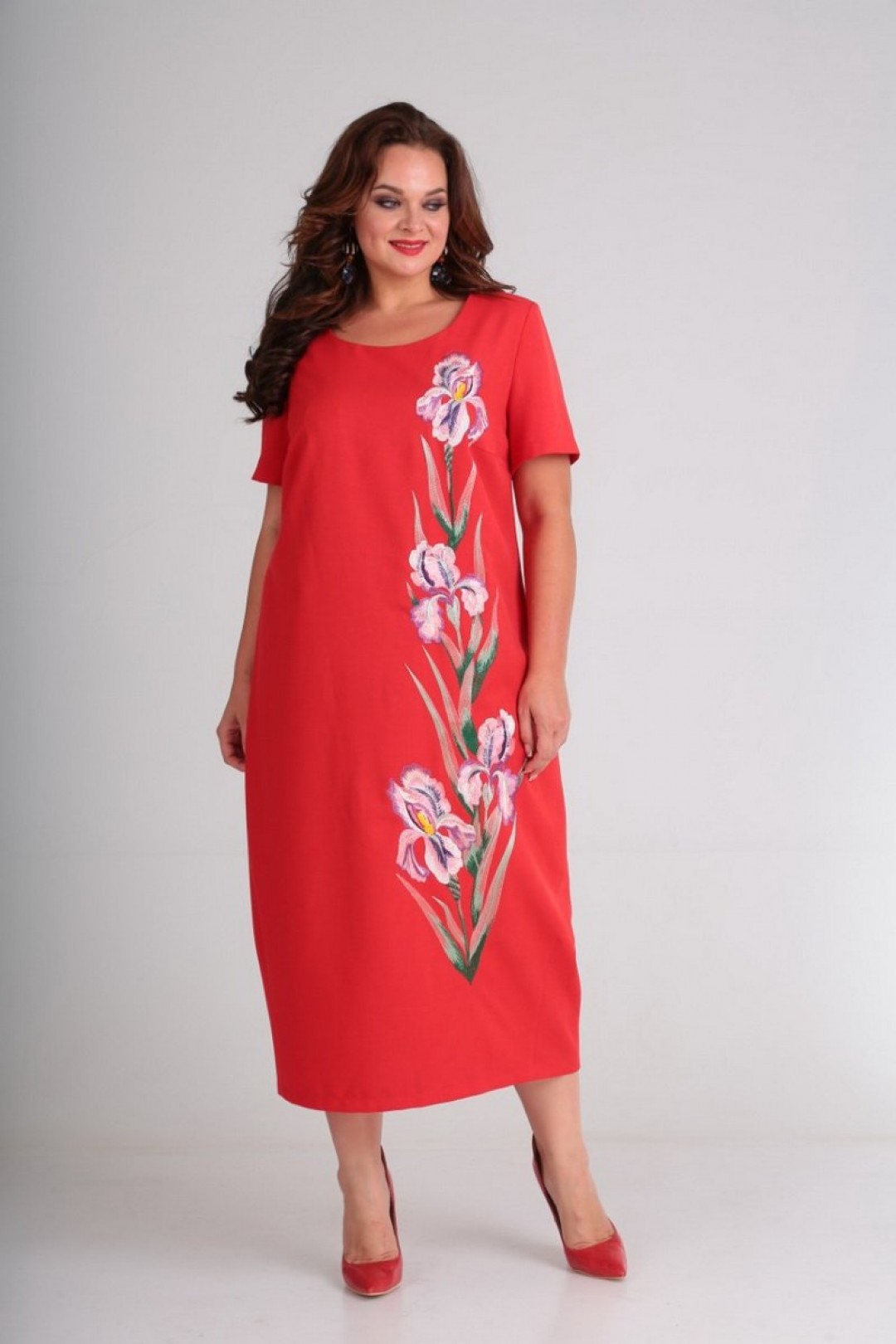 Платье Roksalina 1374 красный