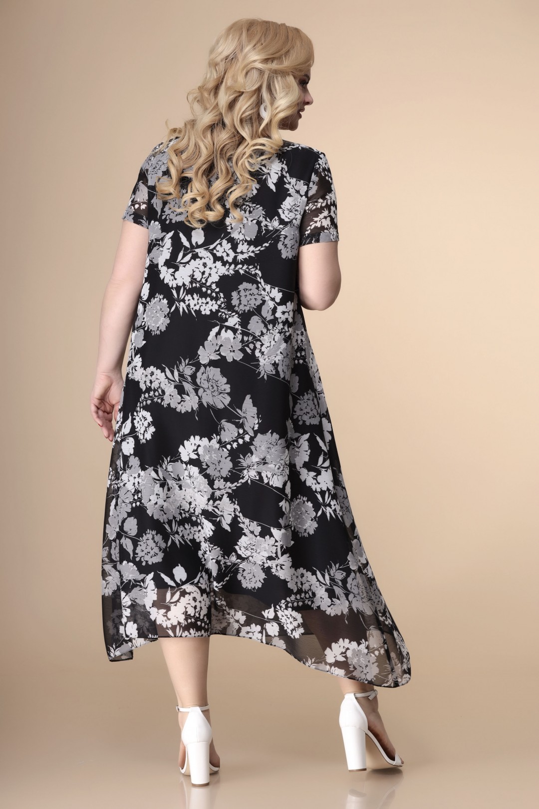 Платье Romanovich Style 1-1332 черно-белый