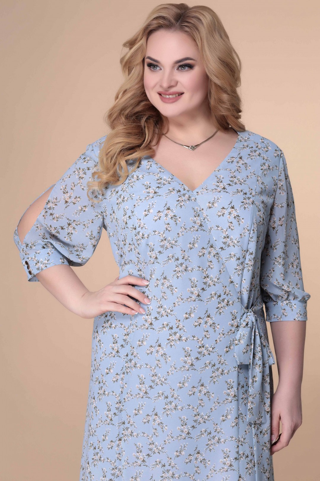 Платье Romanovich Style 1-2140  голубые тона