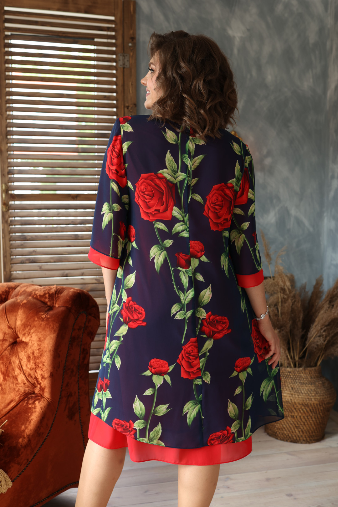 Платье Romanovich Style 1-2418 сине-красный