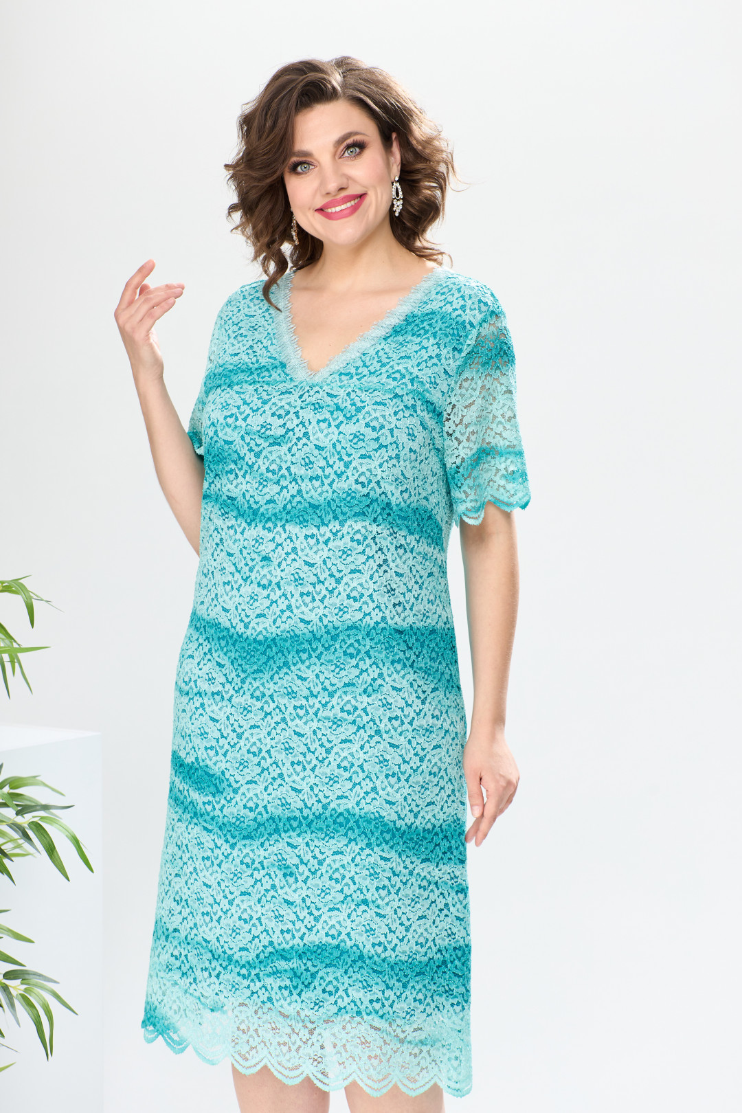 Платье Romanovich Style 1-2493 бирюза