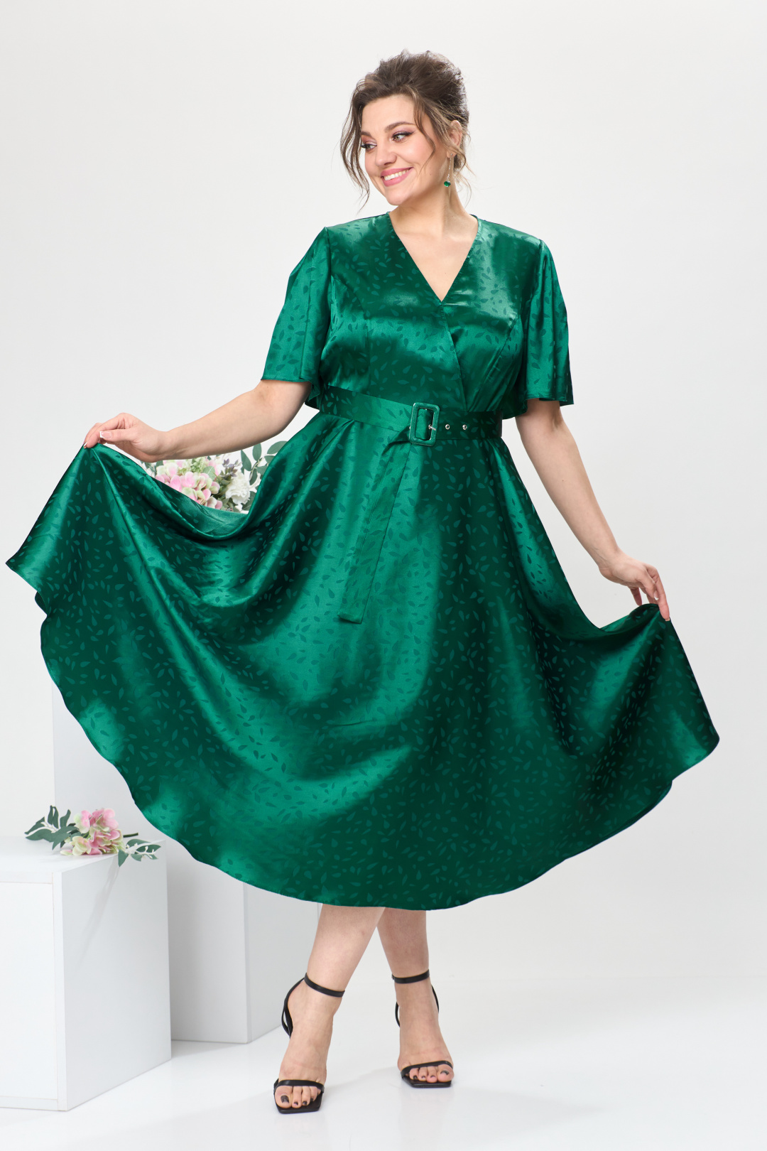 Платье Romanovich Style 1-2649 изумрудный