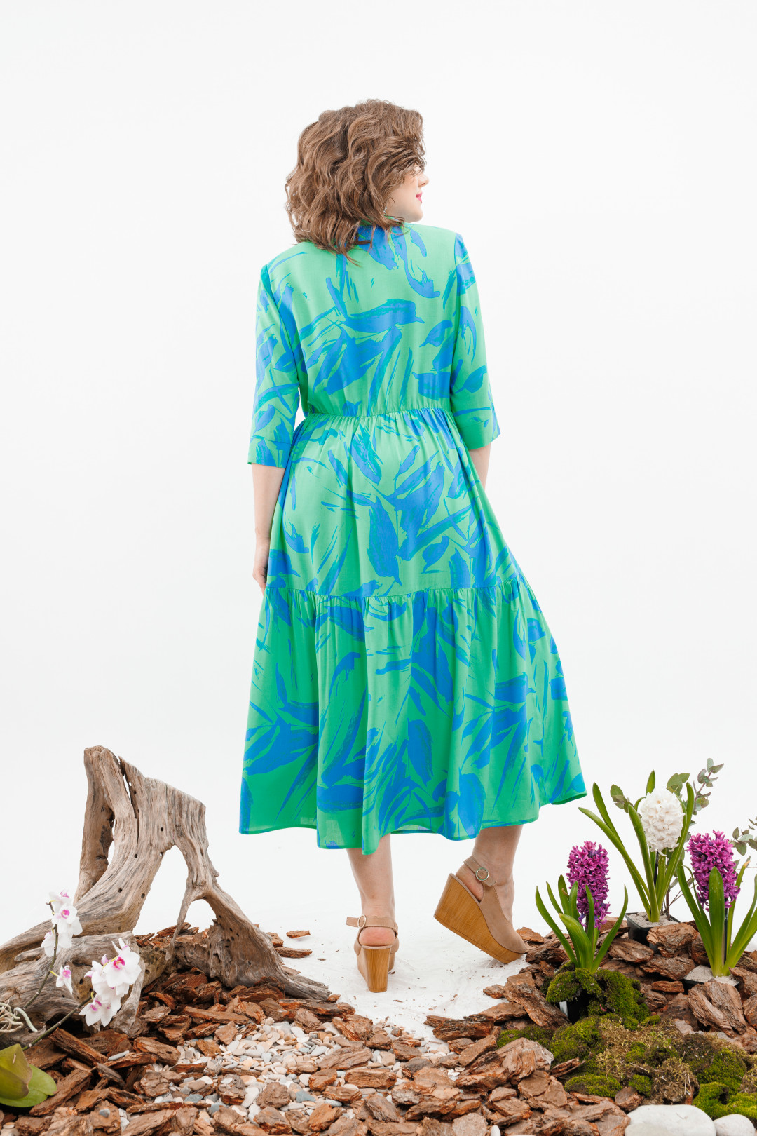 Платье Romanovich Style 1=2373д зелёный