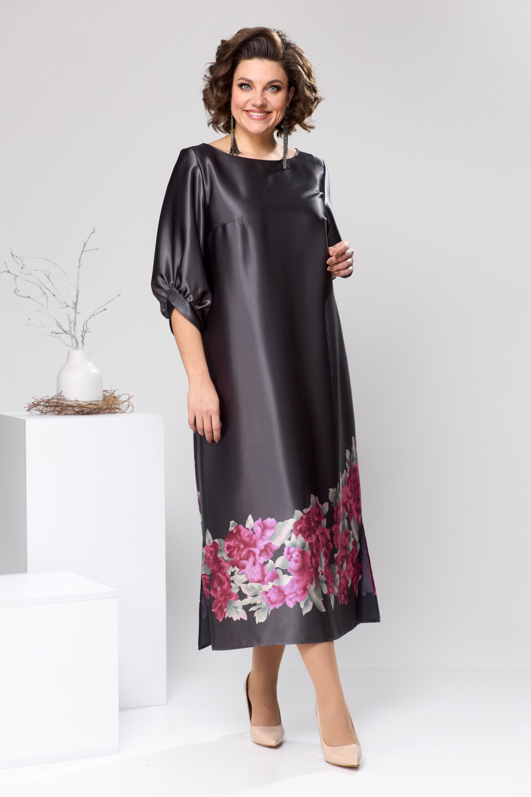 Платье Romanovich Style 2-2442 цветы, размер, купить за 7 359 руб.