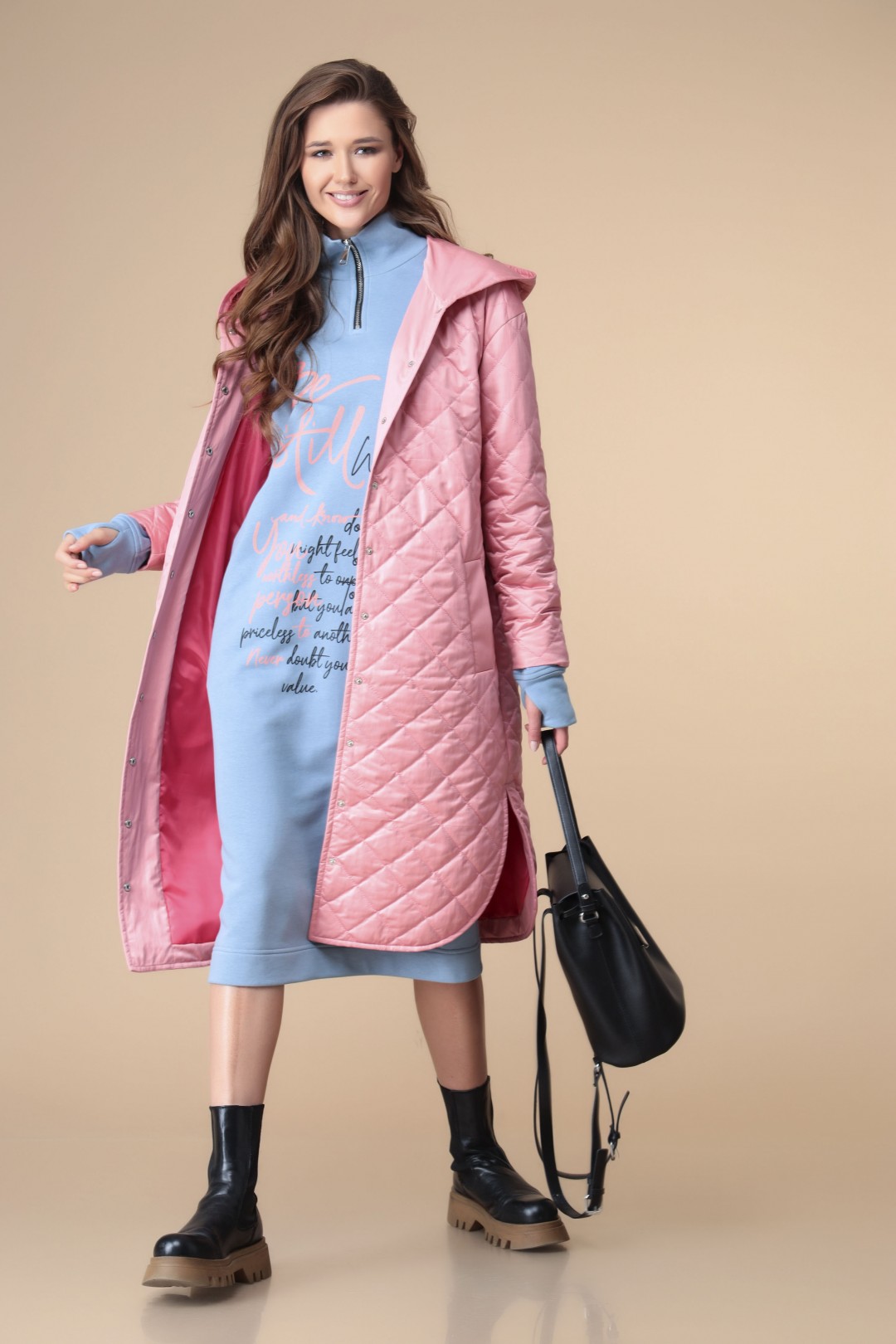 Пальто Romanovich Style 9-2194  розовый