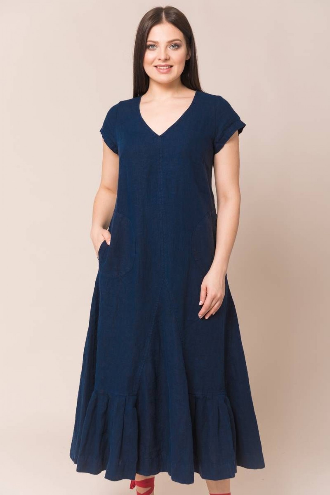 Платье Ружана 318-2 темно-синий