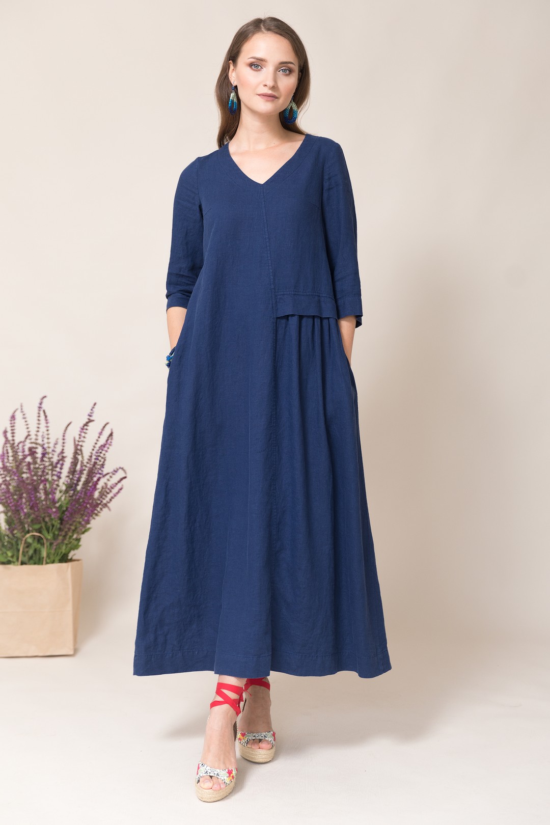 Платье Ружана 367-2 синий