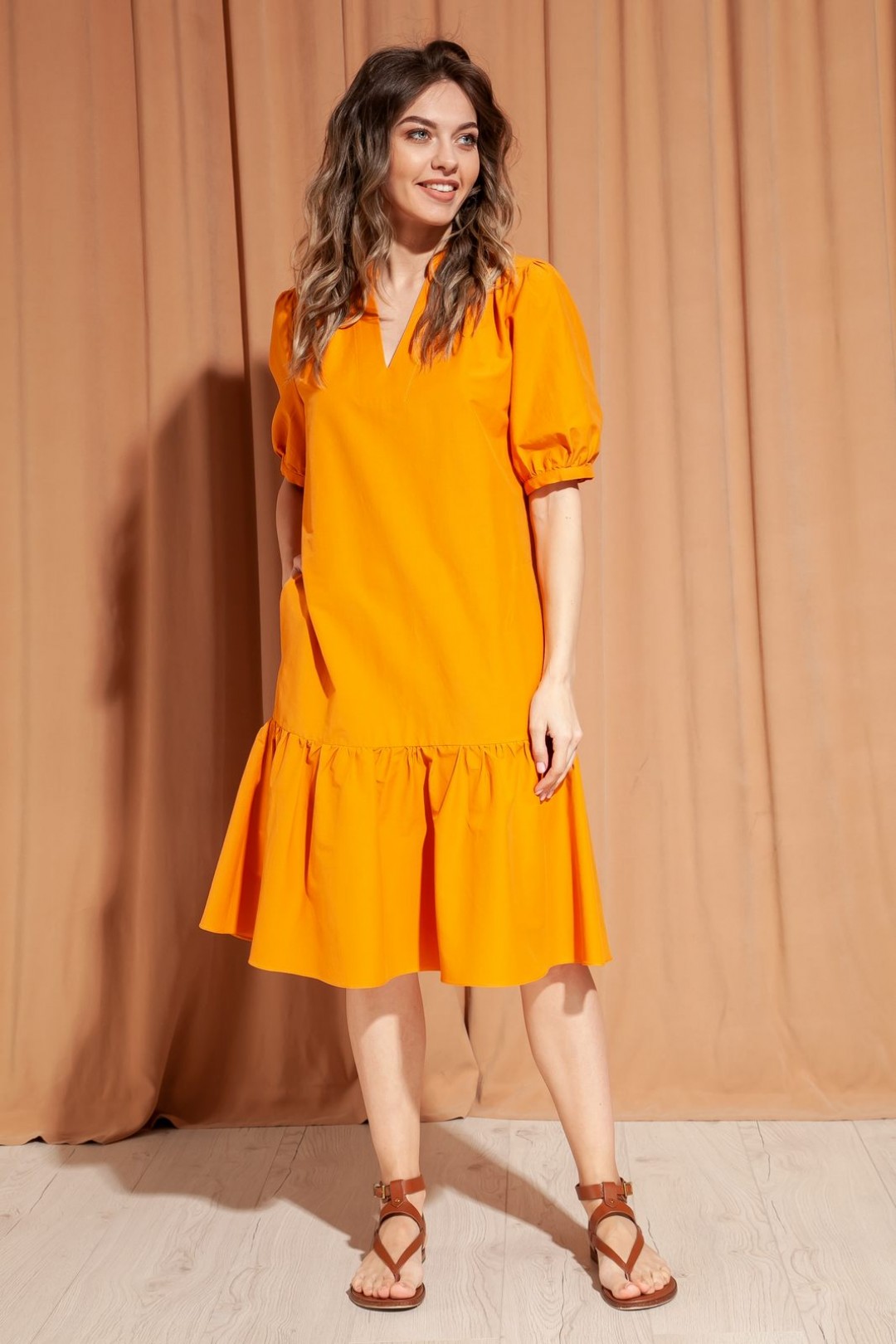 Платье S_ette S5025 оранжевый