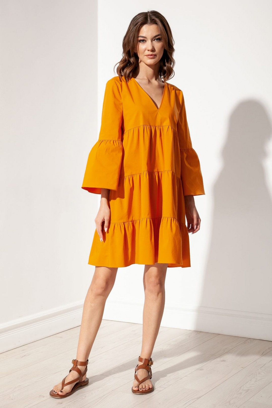 Платье S_ette S5038 оранжевый