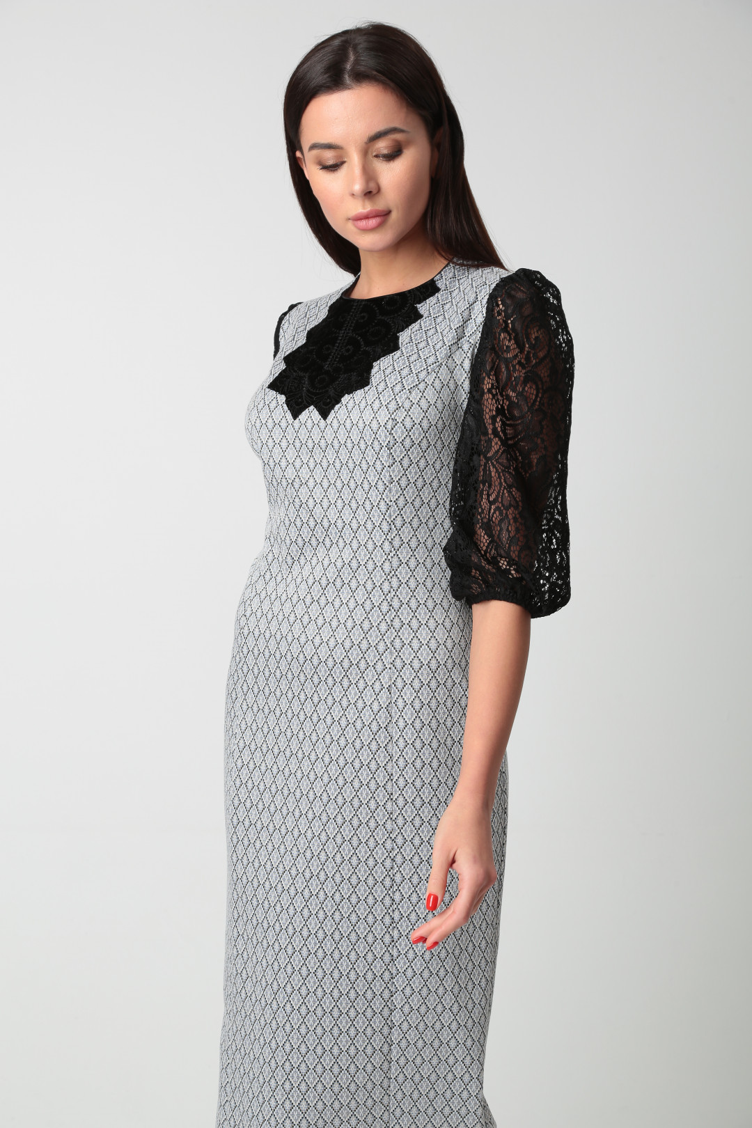 Платье SandyNa 130121 серый