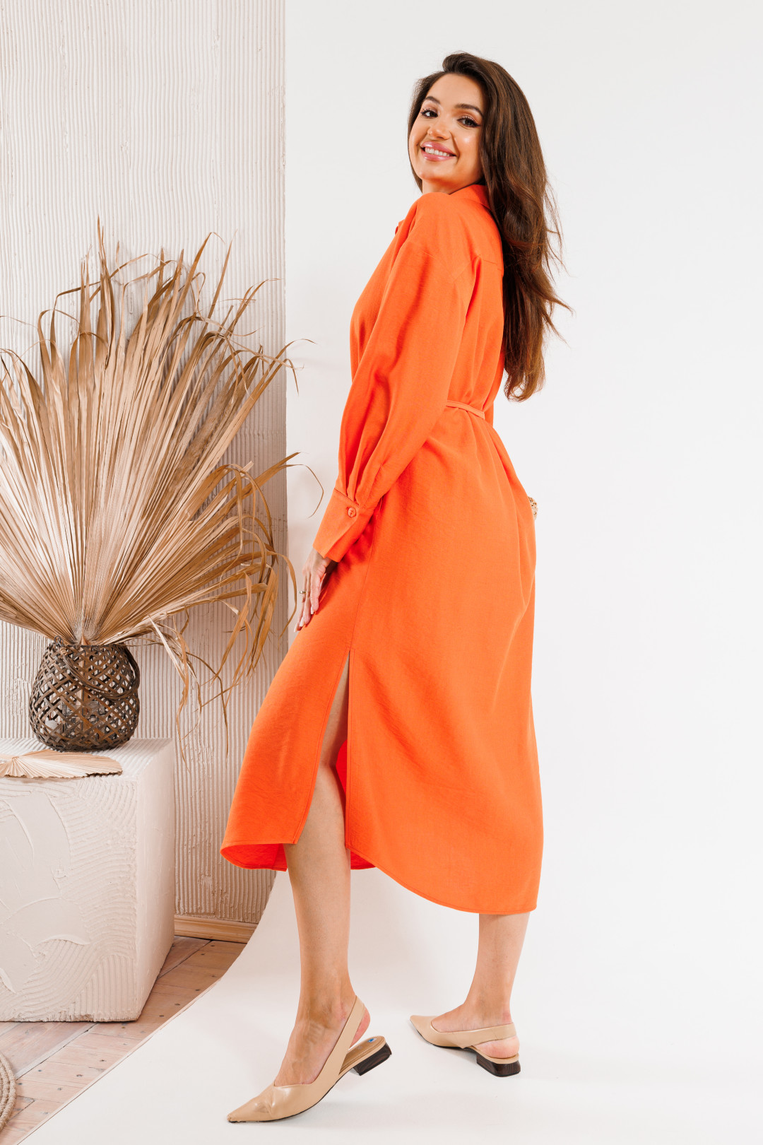 Платье SandyNa 130128 оранжевый