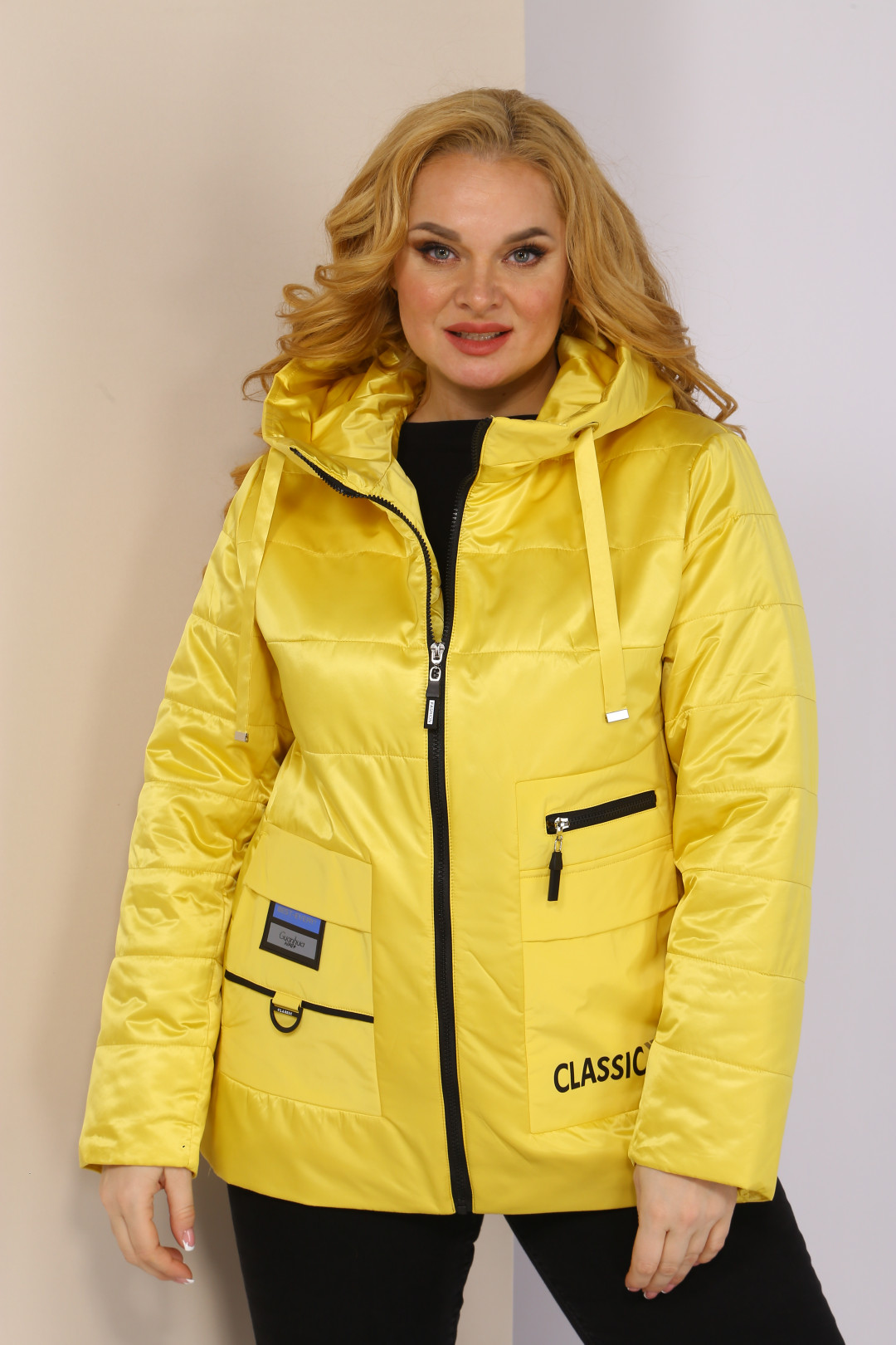Куртка Shetti 2063 желтый большие  размеры
