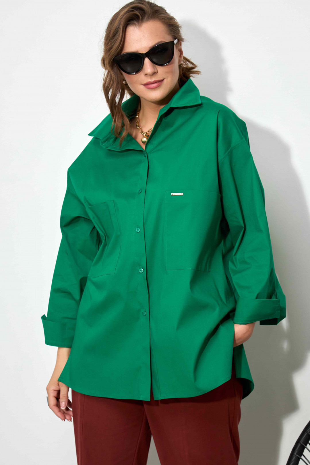 Блузка SOVA 11078 зеленый