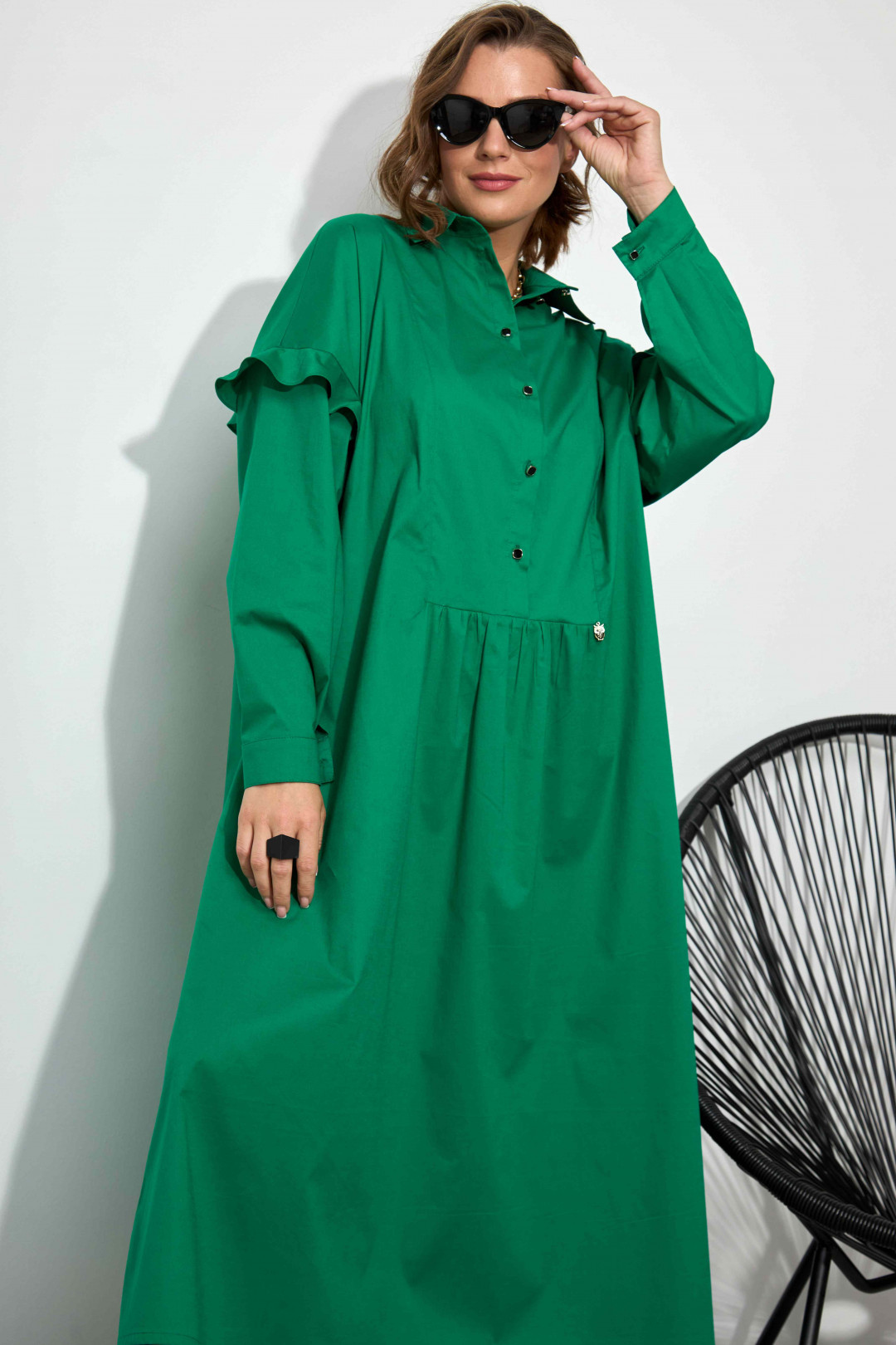 Платье SOVA 11183 зеленый