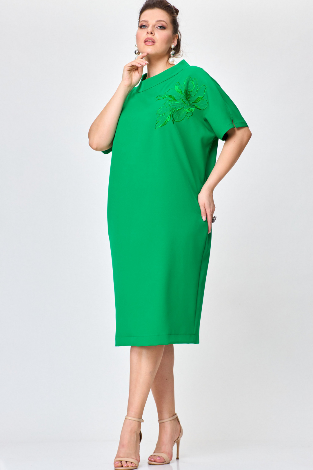 Платье SOVA 11223 зелёный
