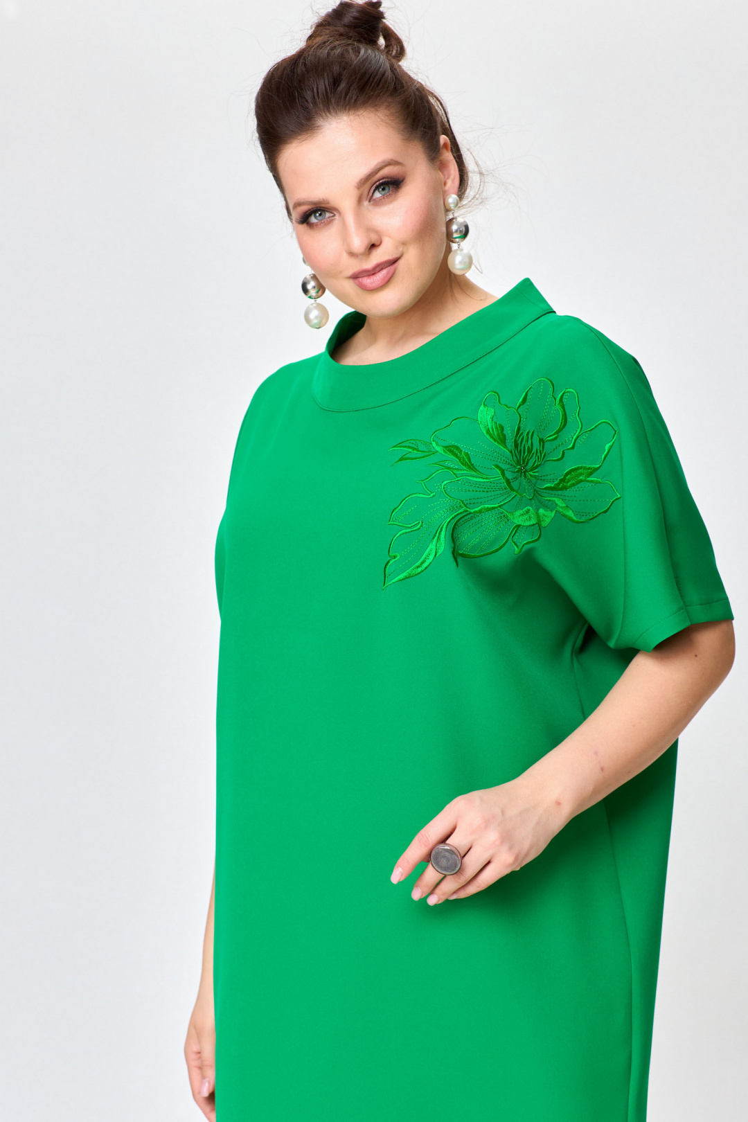 Платье SOVA 11223 зелёный