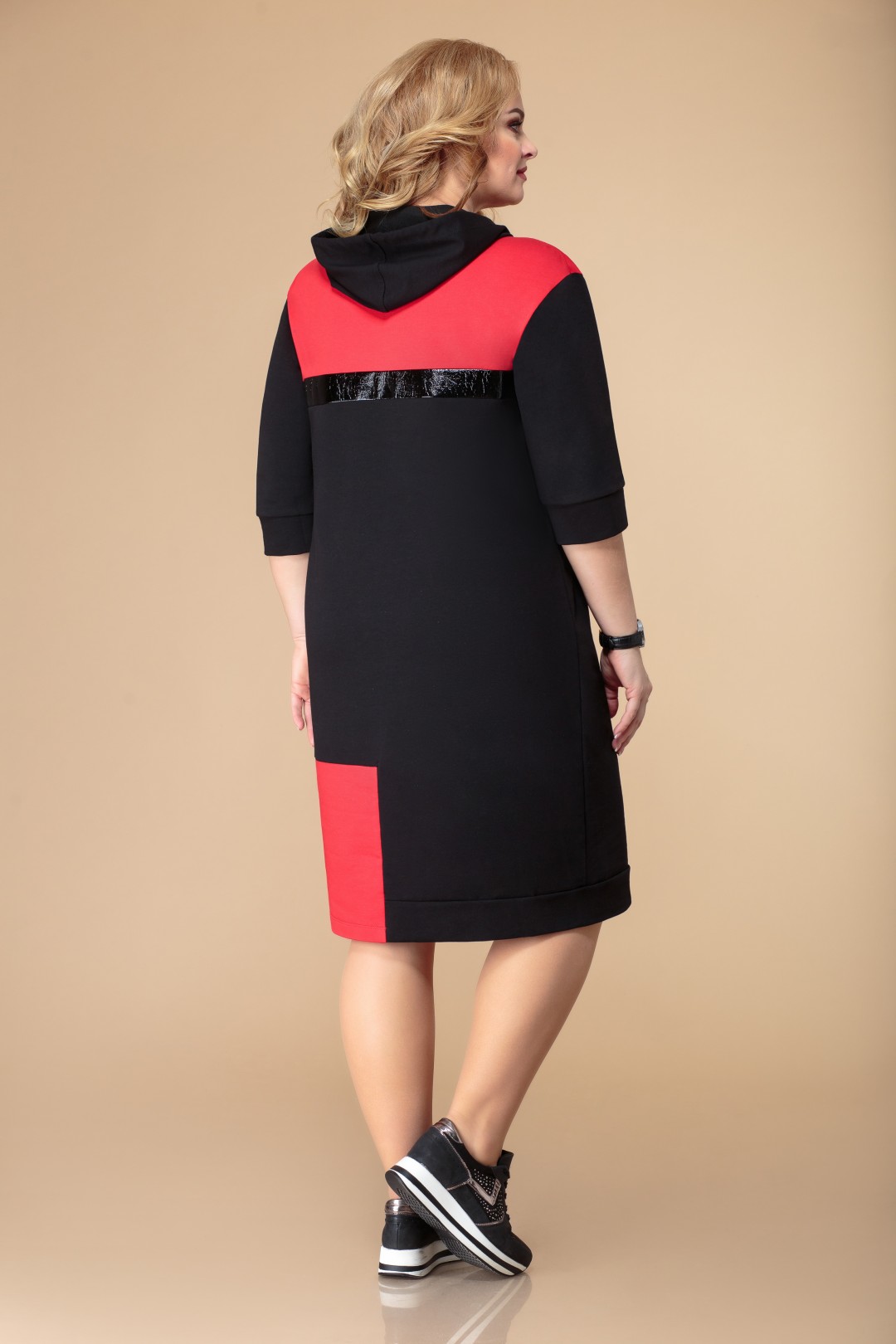 Платье Светлана-Стиль 1535 черный+красный