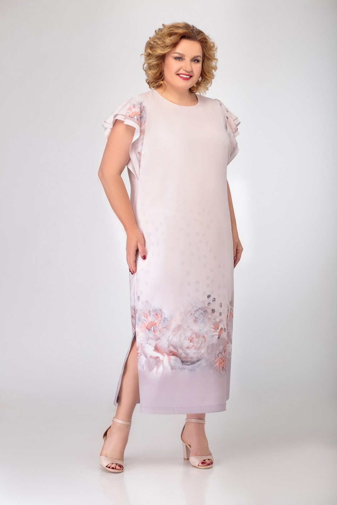 Платье Swallow 264 пыльно-розовый