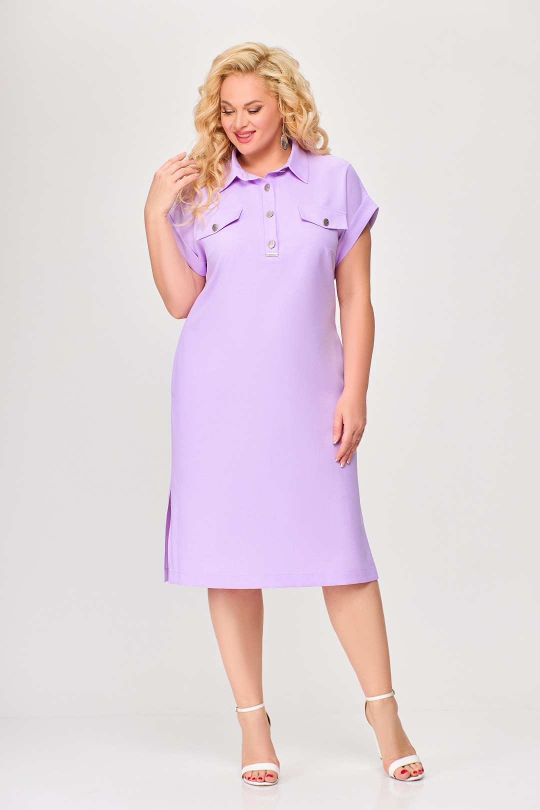 Платье Swallow 668 светло- фиолетовый