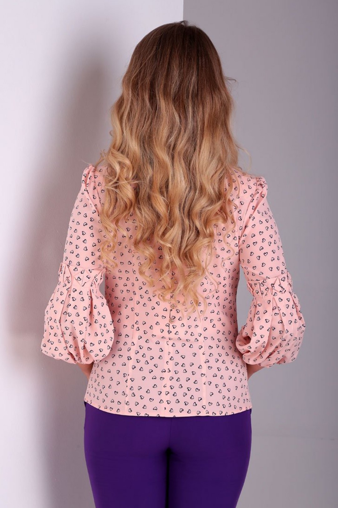 Блуза Таир-Гранд 62226 розовый-сердечки