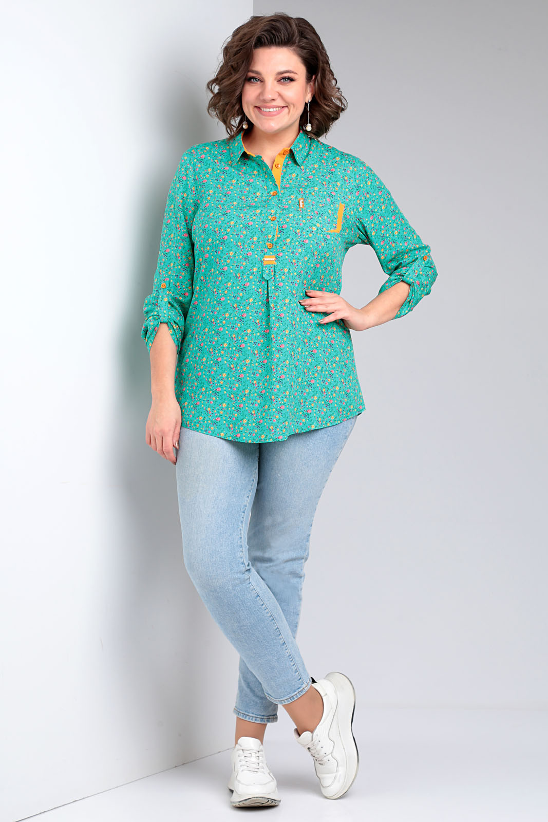 Блуза Таир-Гранд 62424 зеленый
