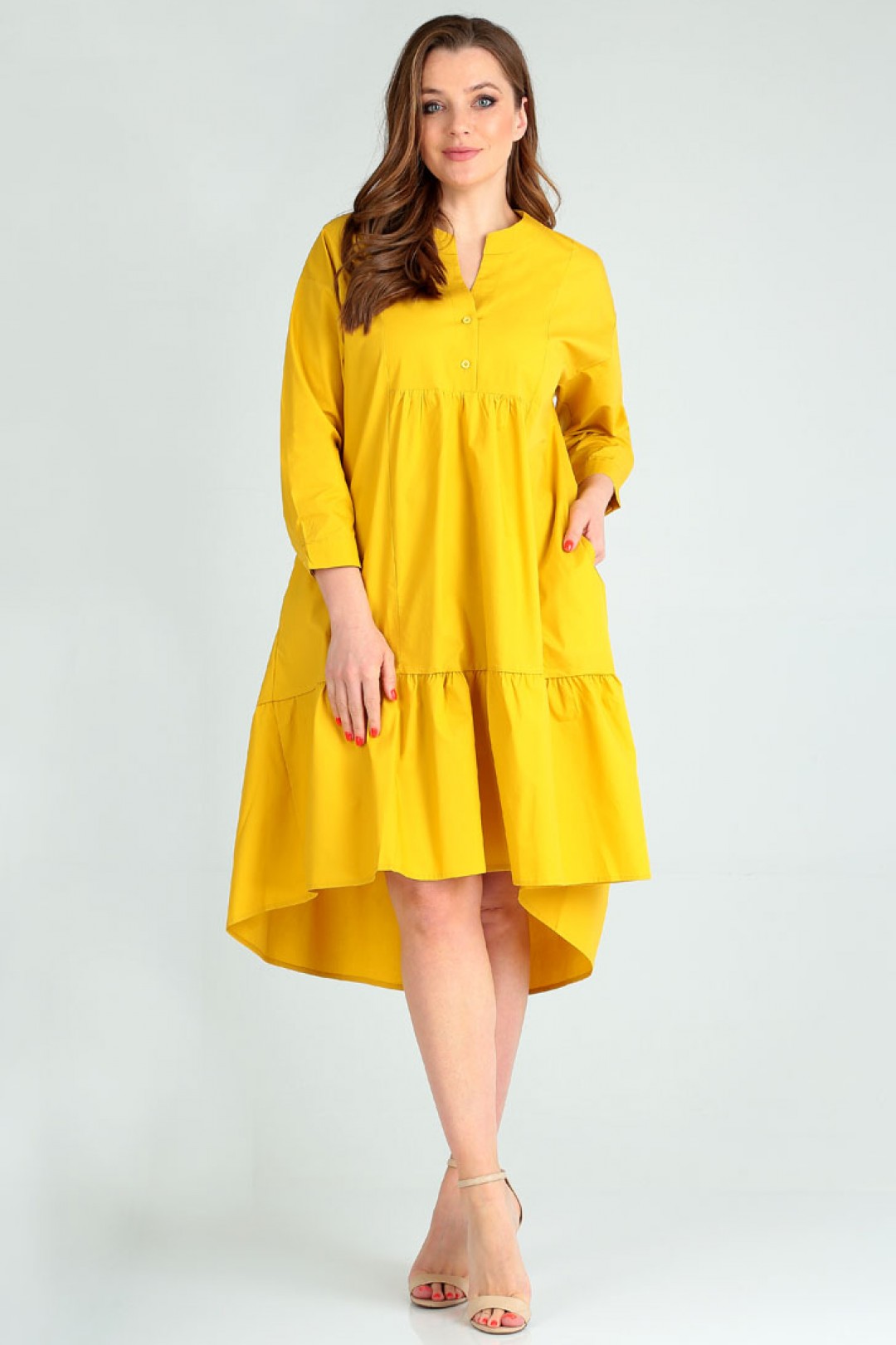 Платье Таир-Гранд 6549 горчица